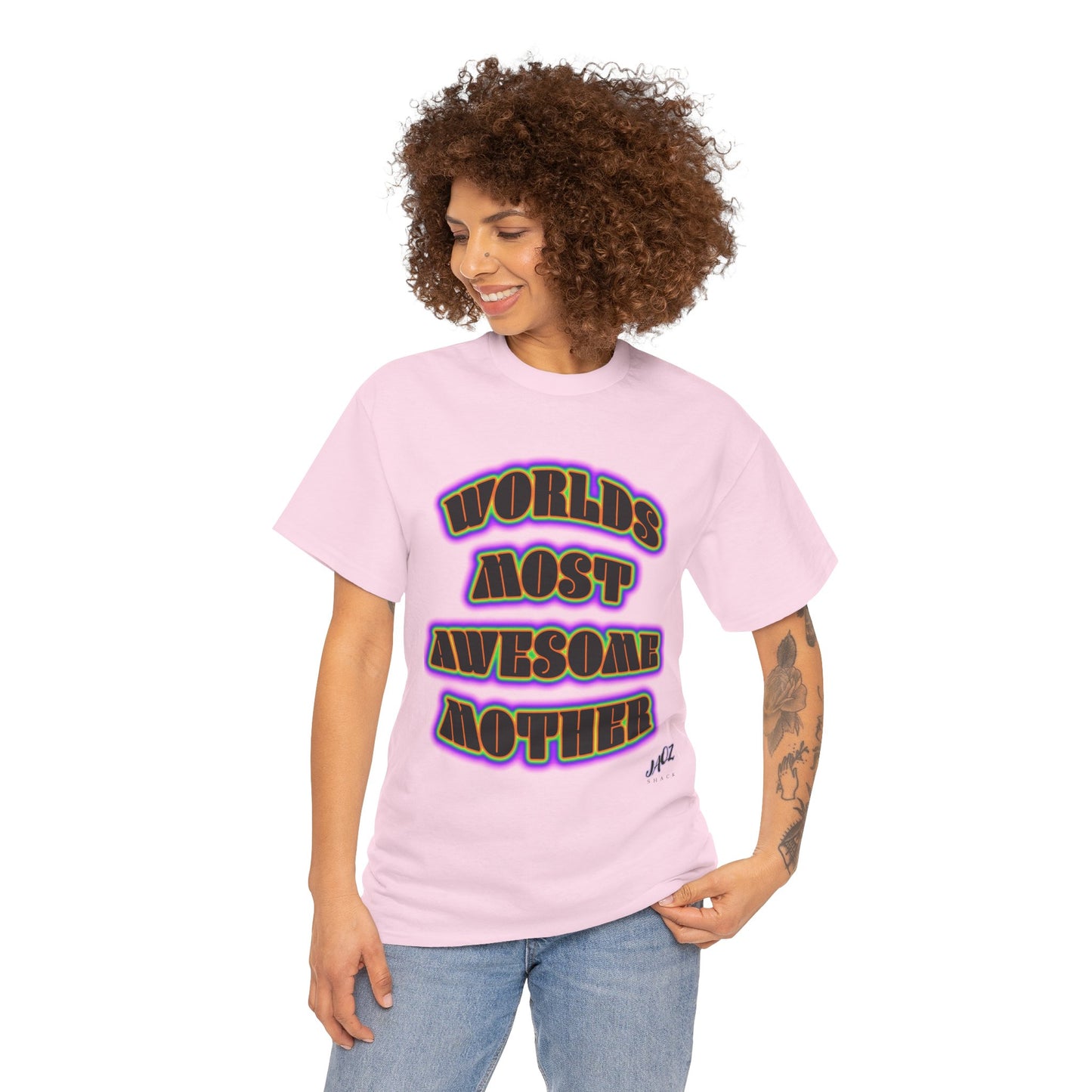 "The Worlds Most Awesome Mother" Original JAQZ Shack print Tee-Shirt