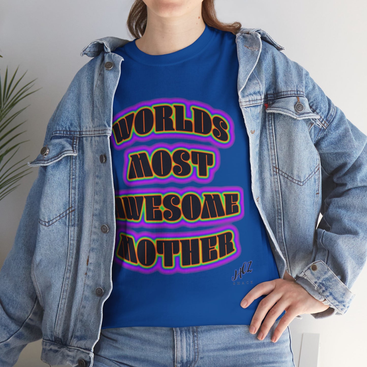 "The Worlds Most Awesome Mother" Original JAQZ Shack print Tee-Shirt