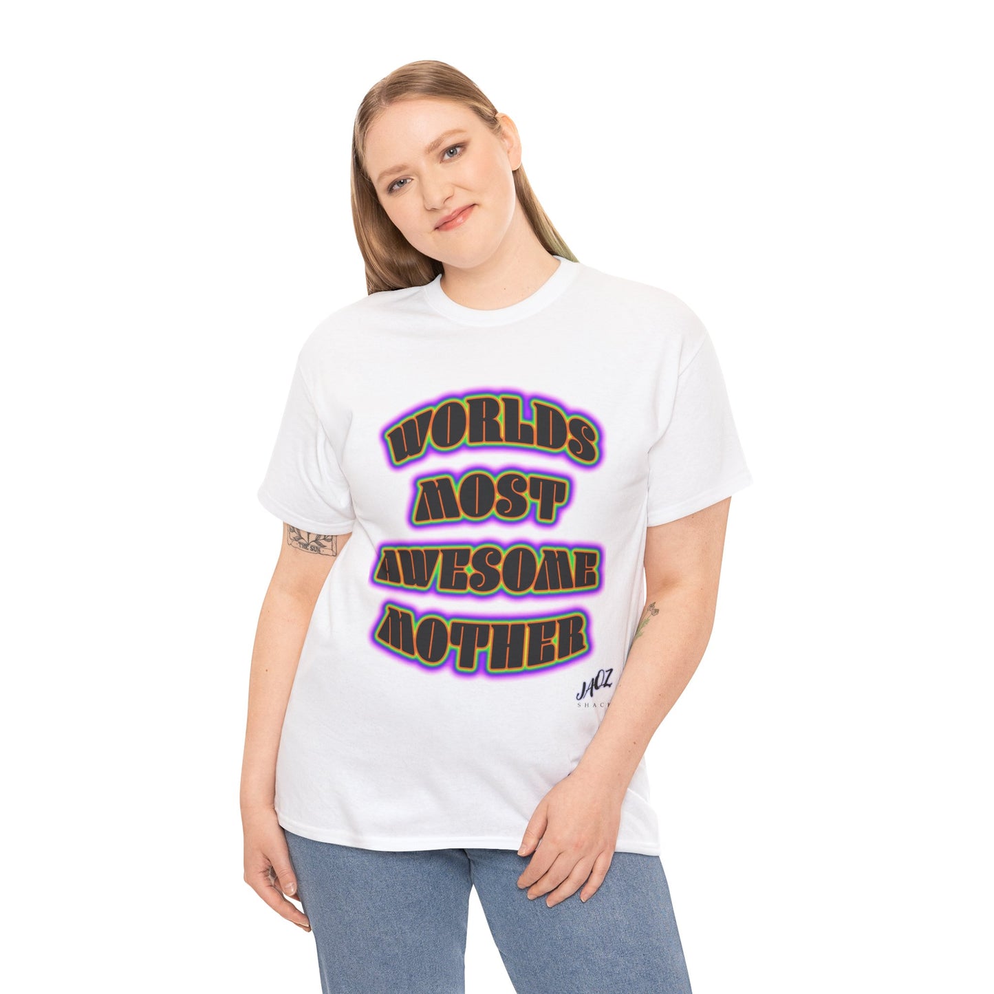 "The Worlds Most Awesome Mother" Original JAQZ Shack print Tee-Shirt
