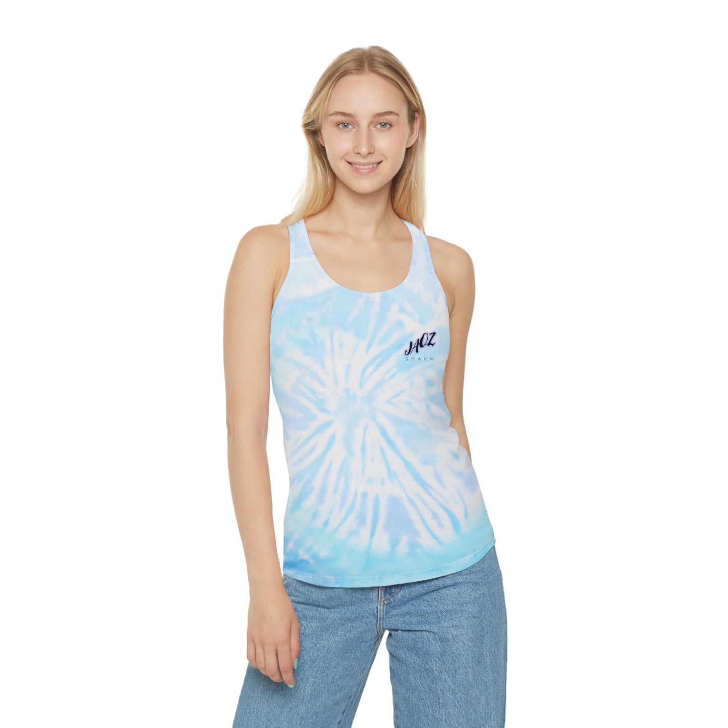 JAQZ Shack Psychedelic Tie-Dye Racerback Tank Top