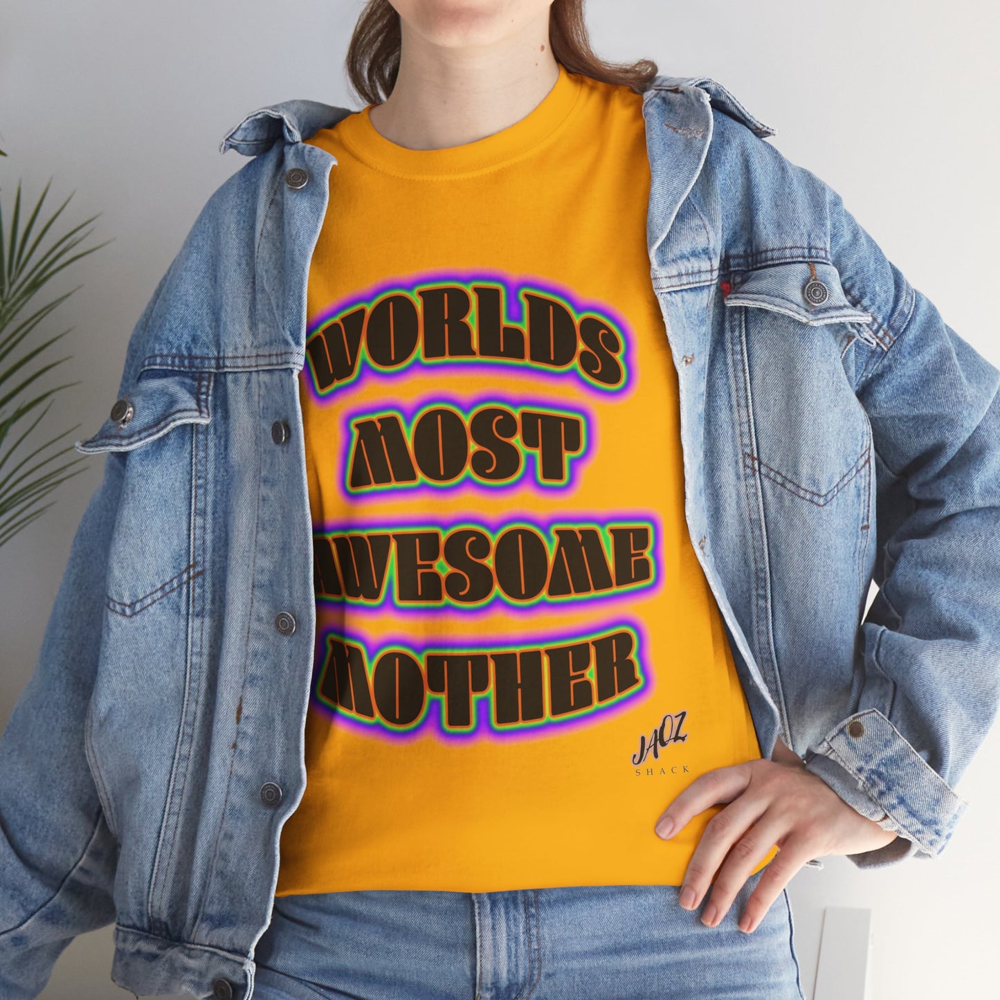 "The Worlds Most Awesome Mother" Original JAQZ Shack print Tee-Shirt