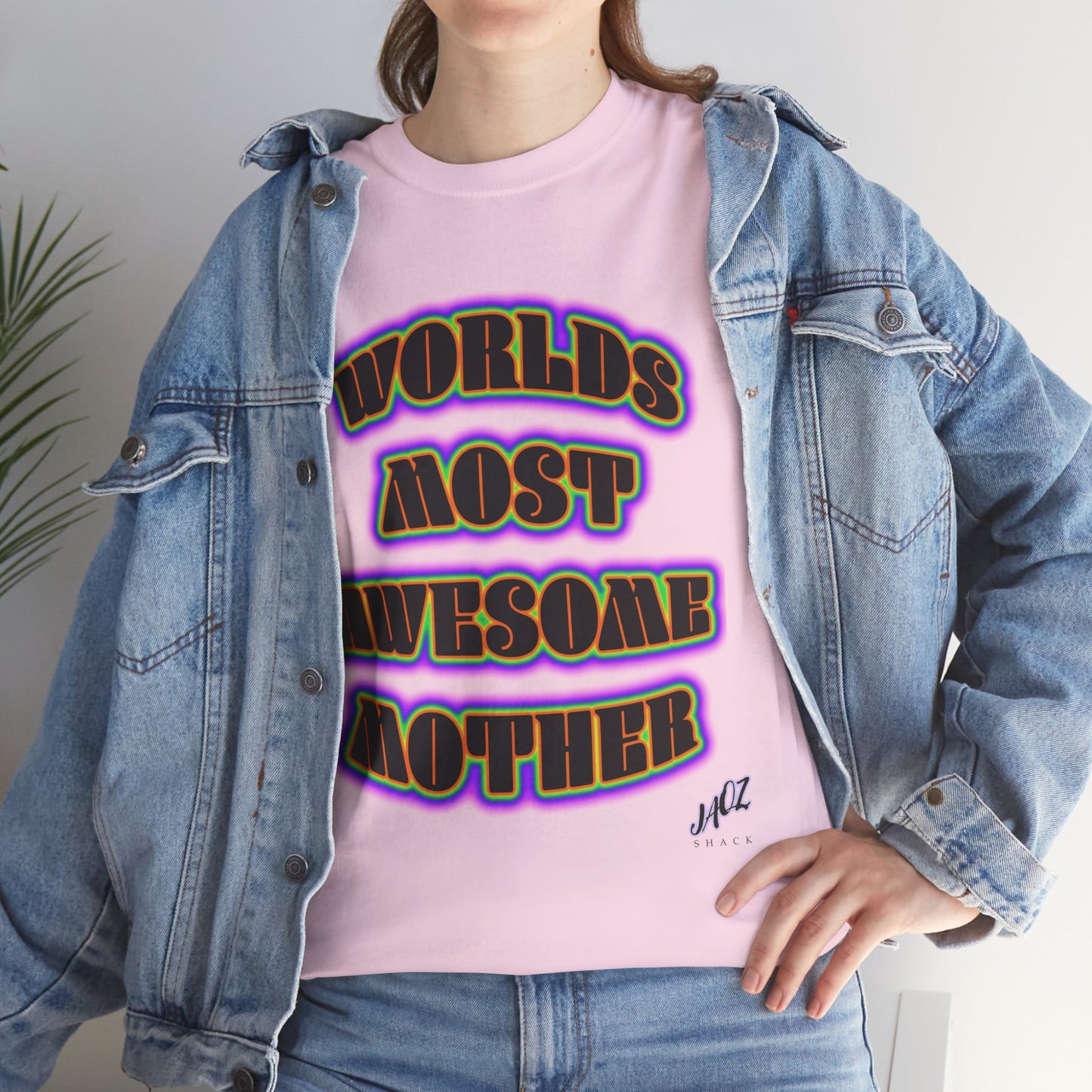 "The Worlds Most Awesome Mother" Original JAQZ Shack print Tee-Shirt