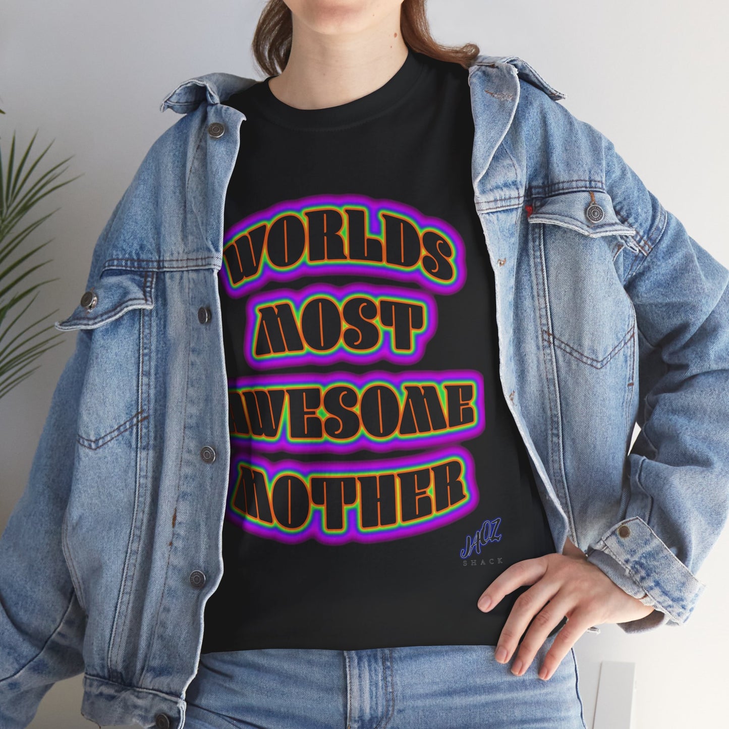 "The Worlds Most Awesome Mother" Original JAQZ Shack print Tee-Shirt