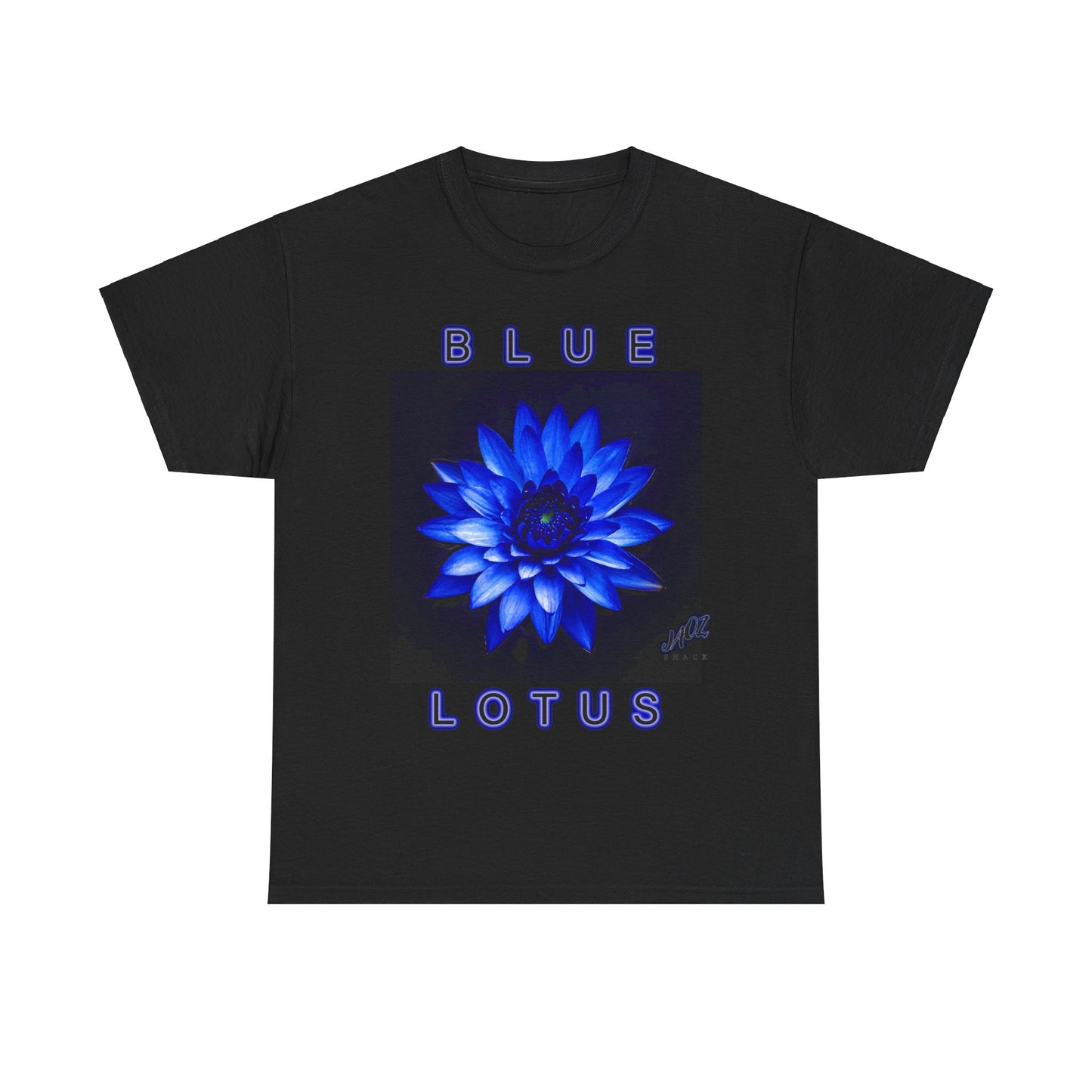 "BLUE LOTUS" Original JAQZ Shack print Tee-Shirt