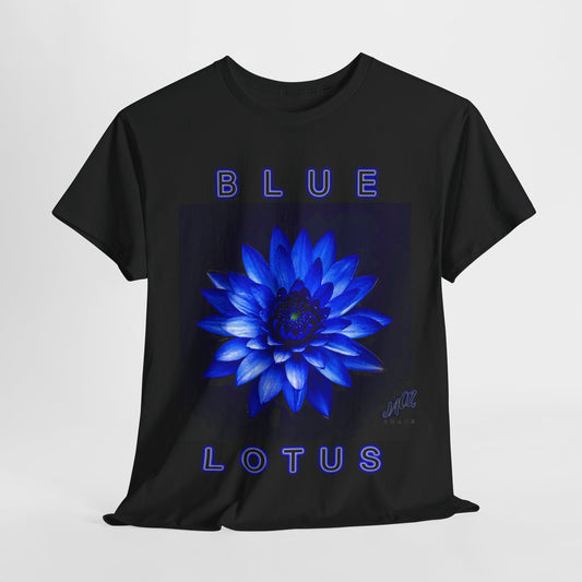 "BLUE LOTUS" Original JAQZ Shack print Tee-Shirt