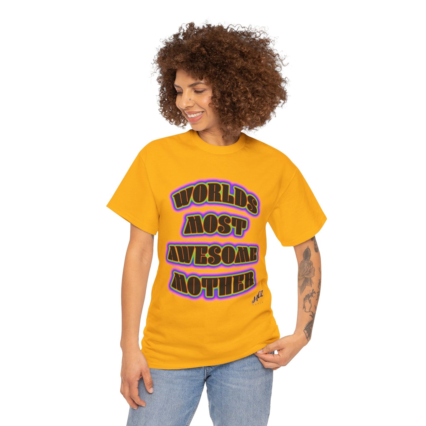 "The Worlds Most Awesome Mother" Original JAQZ Shack print Tee-Shirt