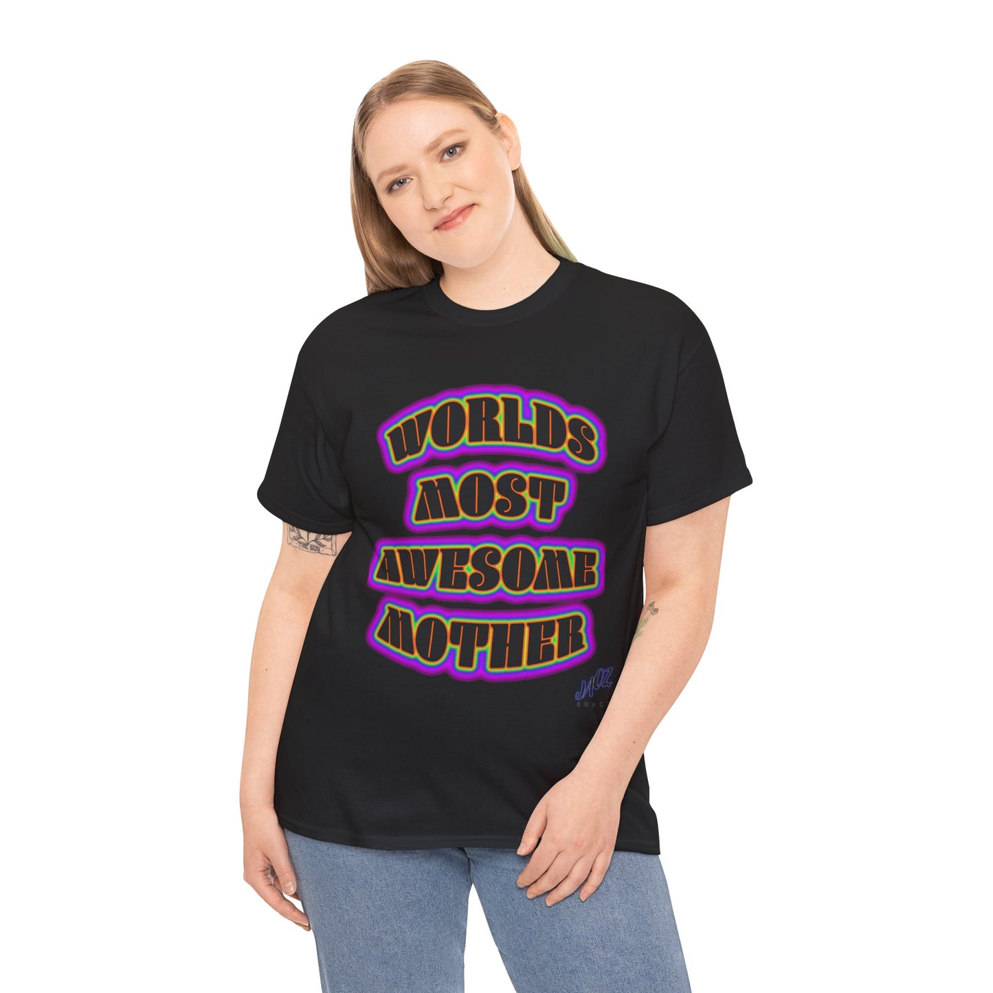 "The Worlds Most Awesome Mother" Original JAQZ Shack print Tee-Shirt