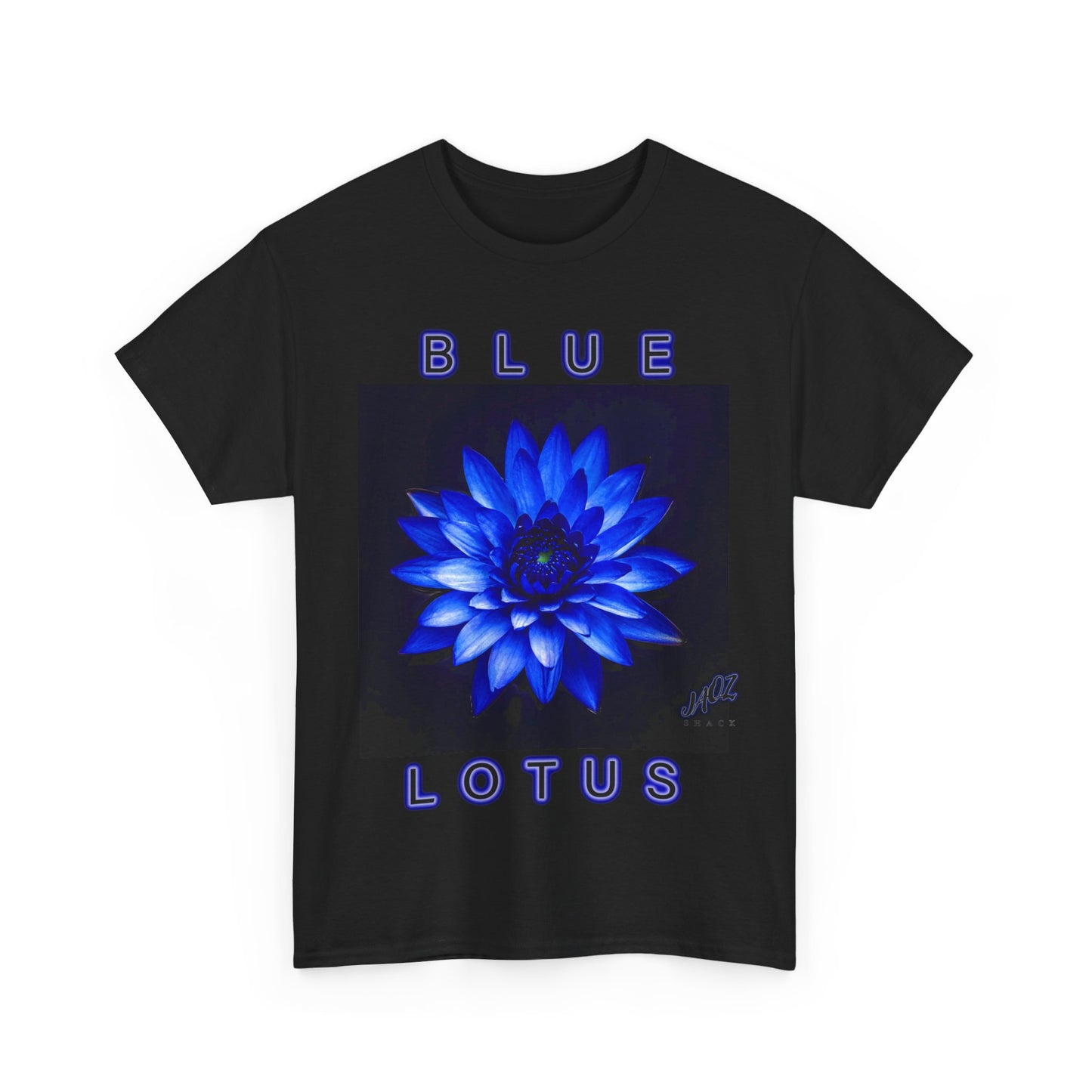 "BLUE LOTUS" Original JAQZ Shack print Tee-Shirt