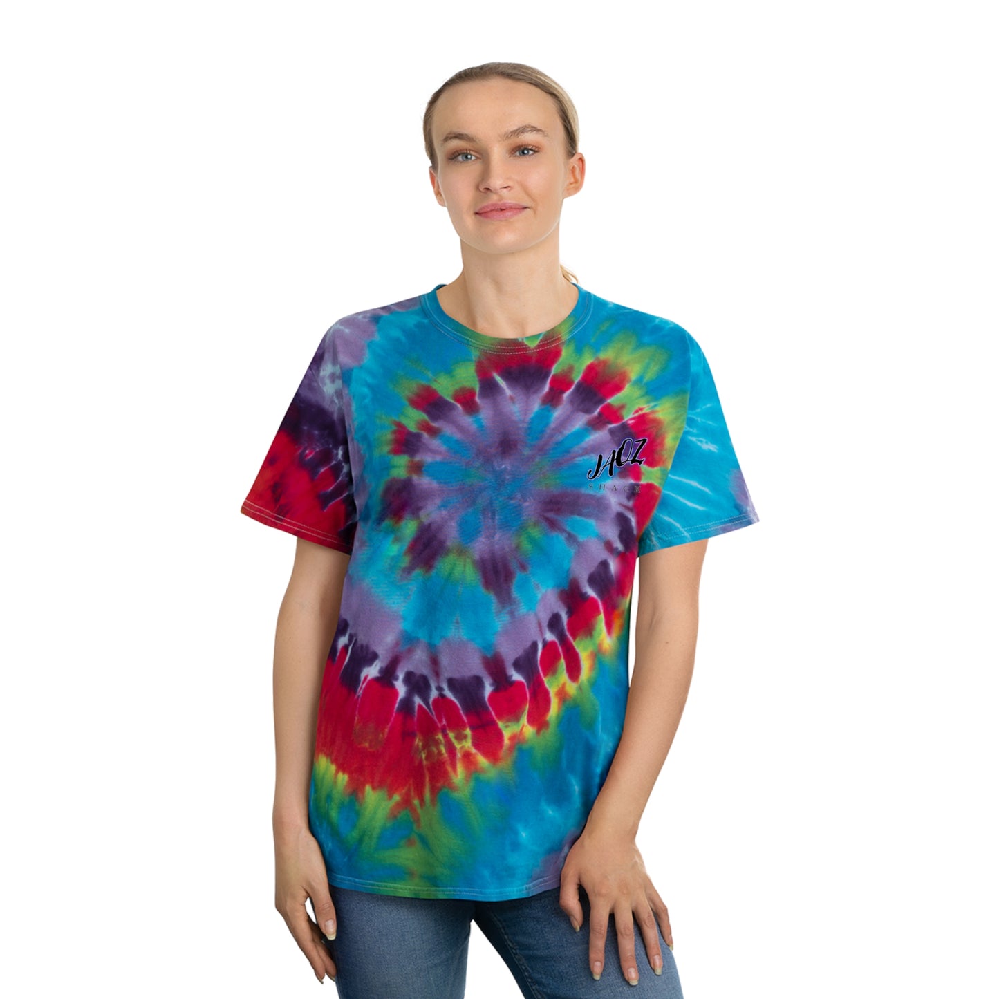 JAQZ Shack Psychedelic Tie-Dye Tee, Spiral