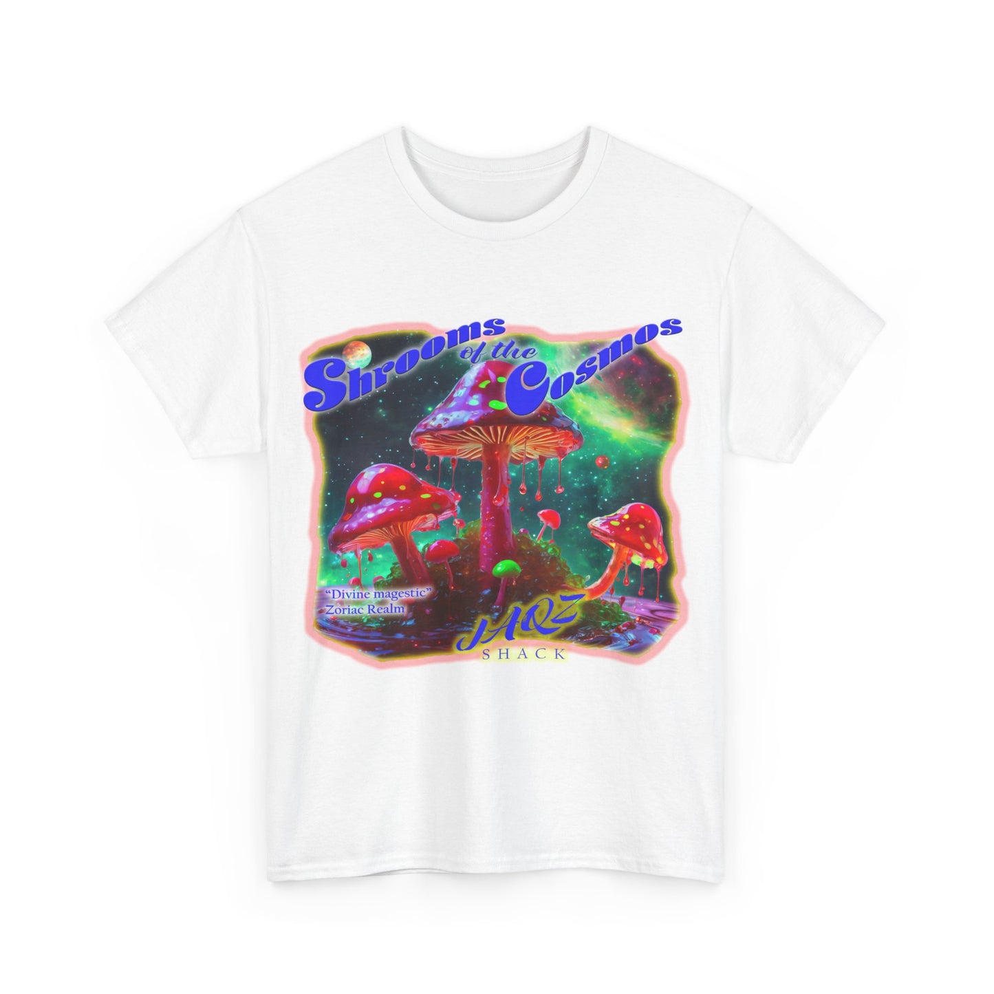 Shrooms of the Cosmos "Divine Majestic" JAQZ Shack Unisex Heavy Cotton Tee