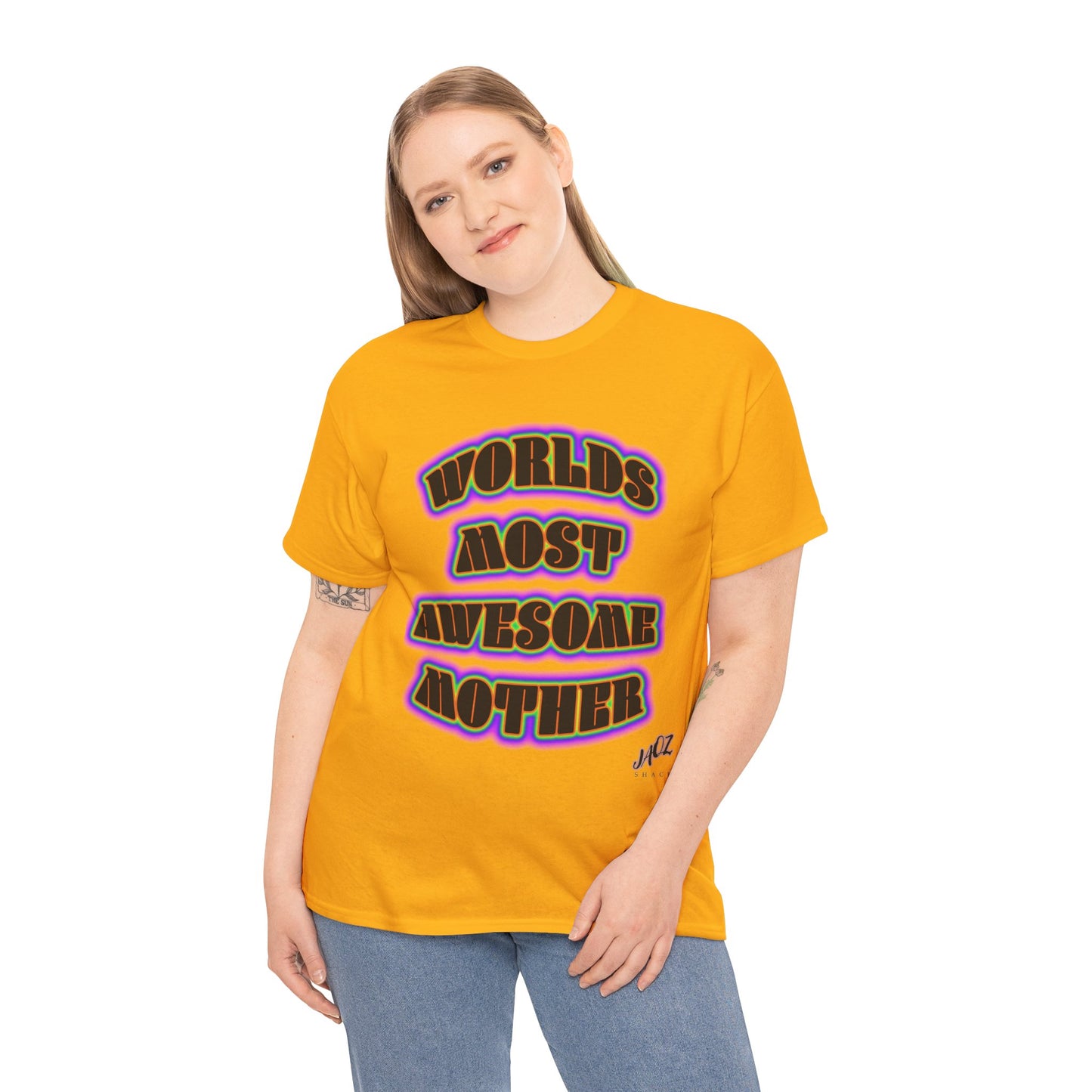 "The Worlds Most Awesome Mother" Original JAQZ Shack print Tee-Shirt