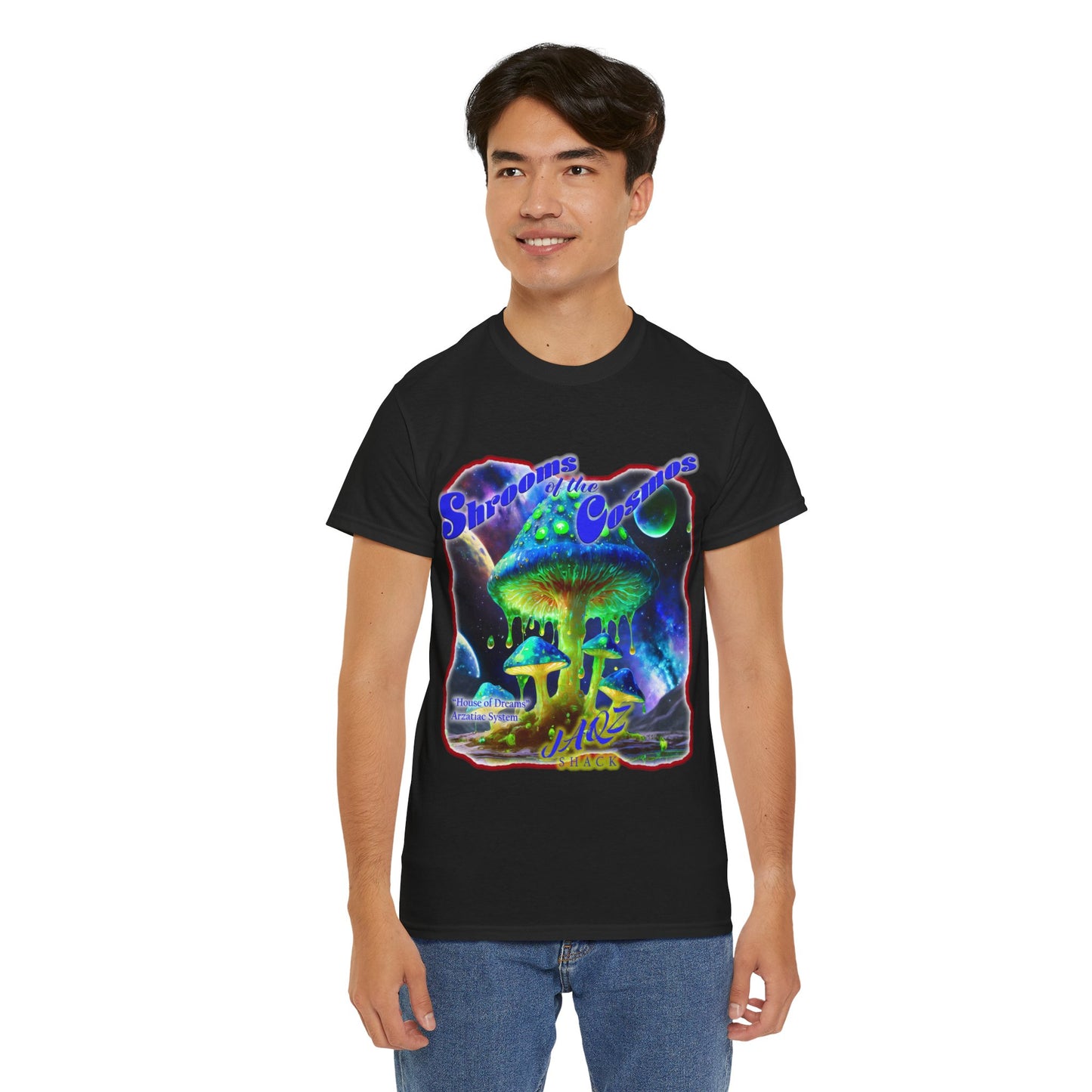 Shrooms of the Cosmos JAQZ Shack Unisex Heavy Cotton Tee