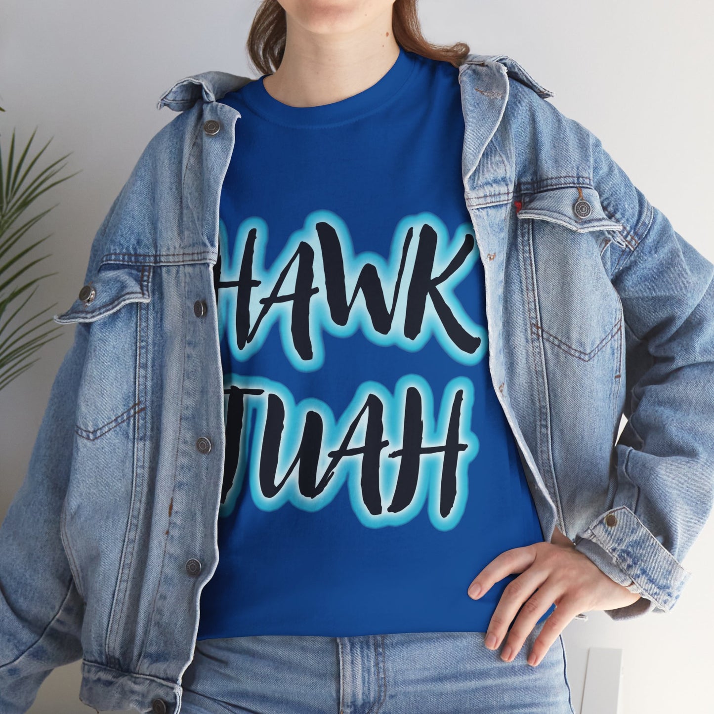 HAWK TUAH Original JAQZ Shack print Tee-Shirt