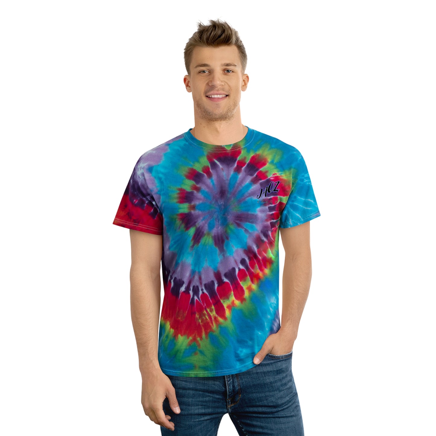 JAQZ Shack Psychedelic Tie-Dye Tee, Spiral