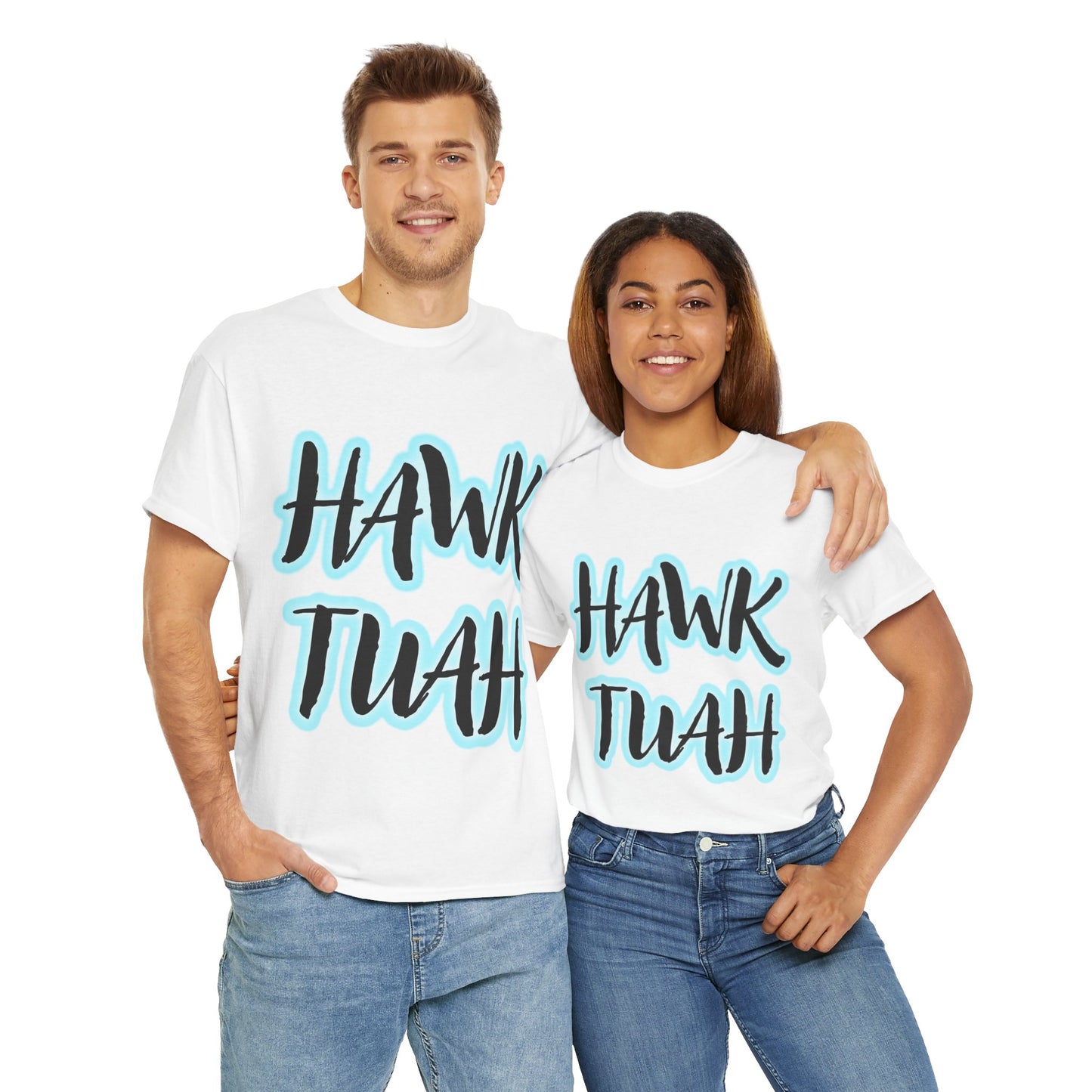 HAWK TUAH Original JAQZ Shack print Tee-Shirt