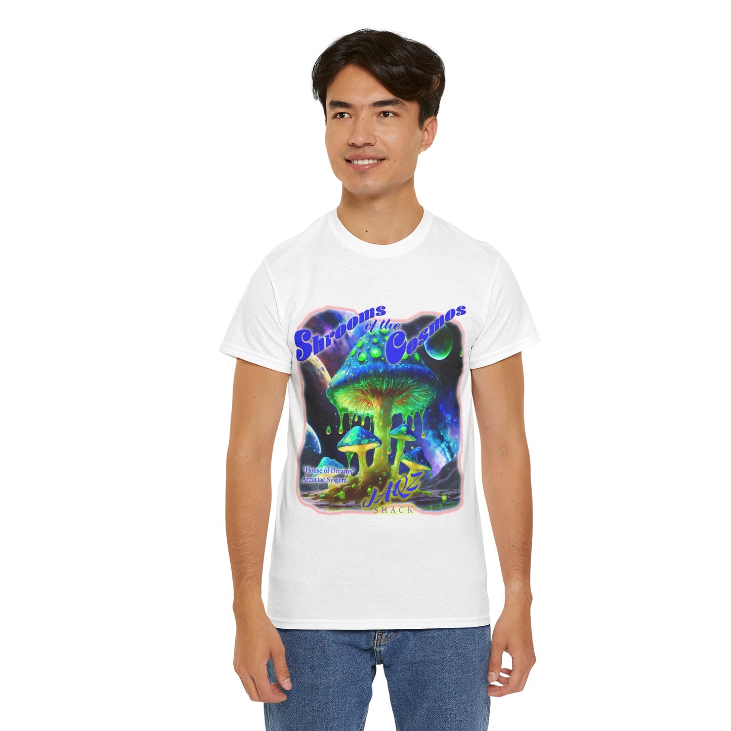 Shrooms of the Cosmos JAQZ Shack Unisex Heavy Cotton Tee