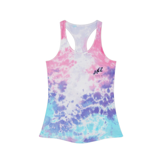 JAQZ Shack Psychedelic Tie-Dye Racerback Tank Top