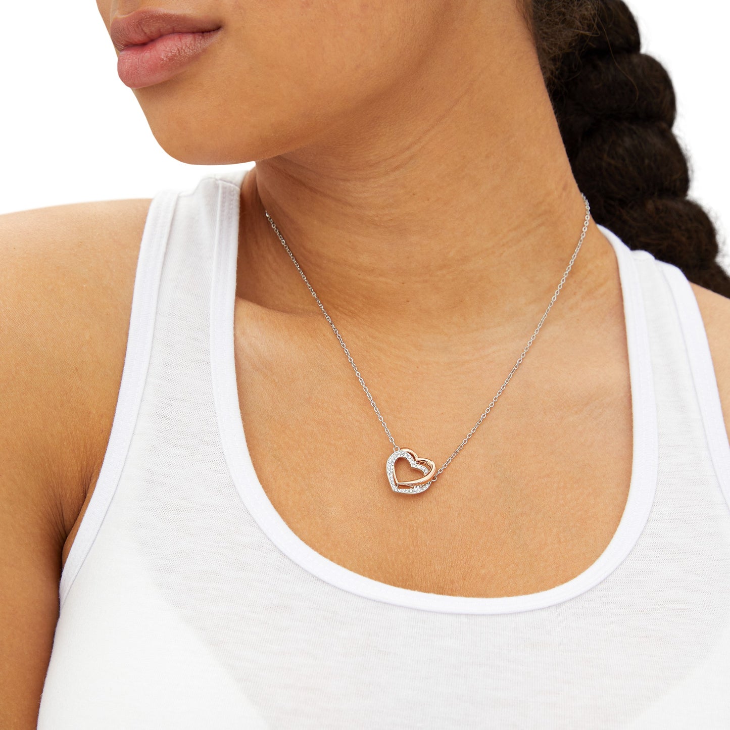 JAQZ Shack Twin Hearts Necklace