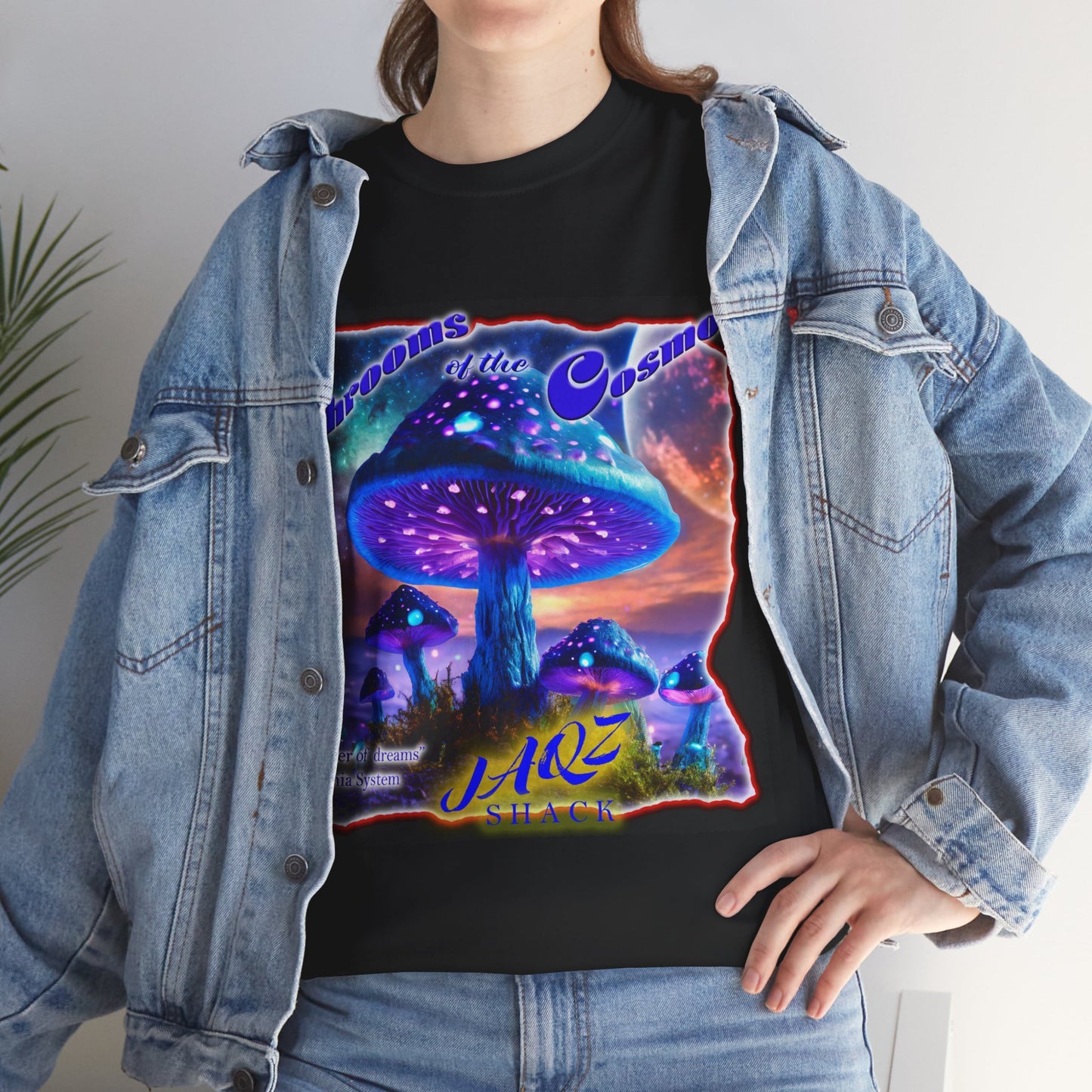 "Father of Dreams" Shrooms of the Cosmos JAQZ Shack Unisex Heavy Cotton Tee