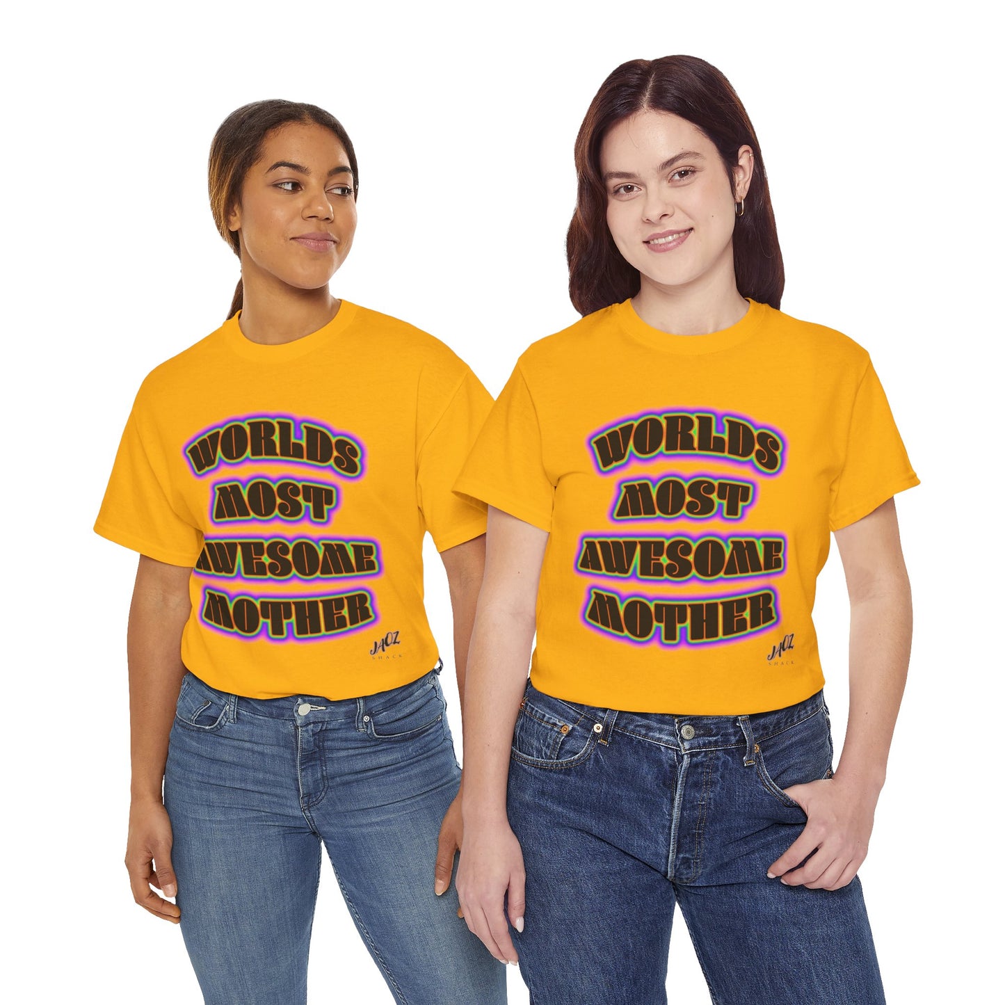 "The Worlds Most Awesome Mother" Original JAQZ Shack print Tee-Shirt