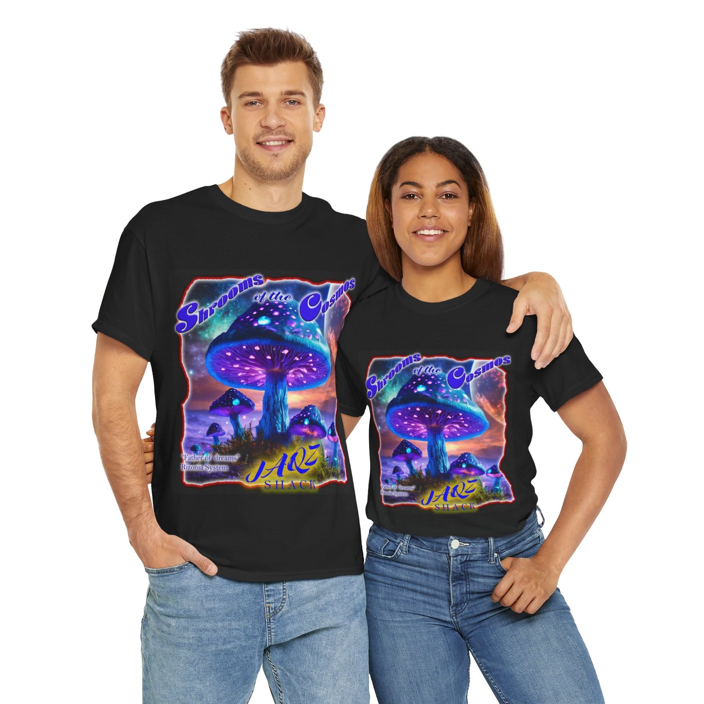 "Father of Dreams" Shrooms of the Cosmos JAQZ Shack Unisex Heavy Cotton Tee