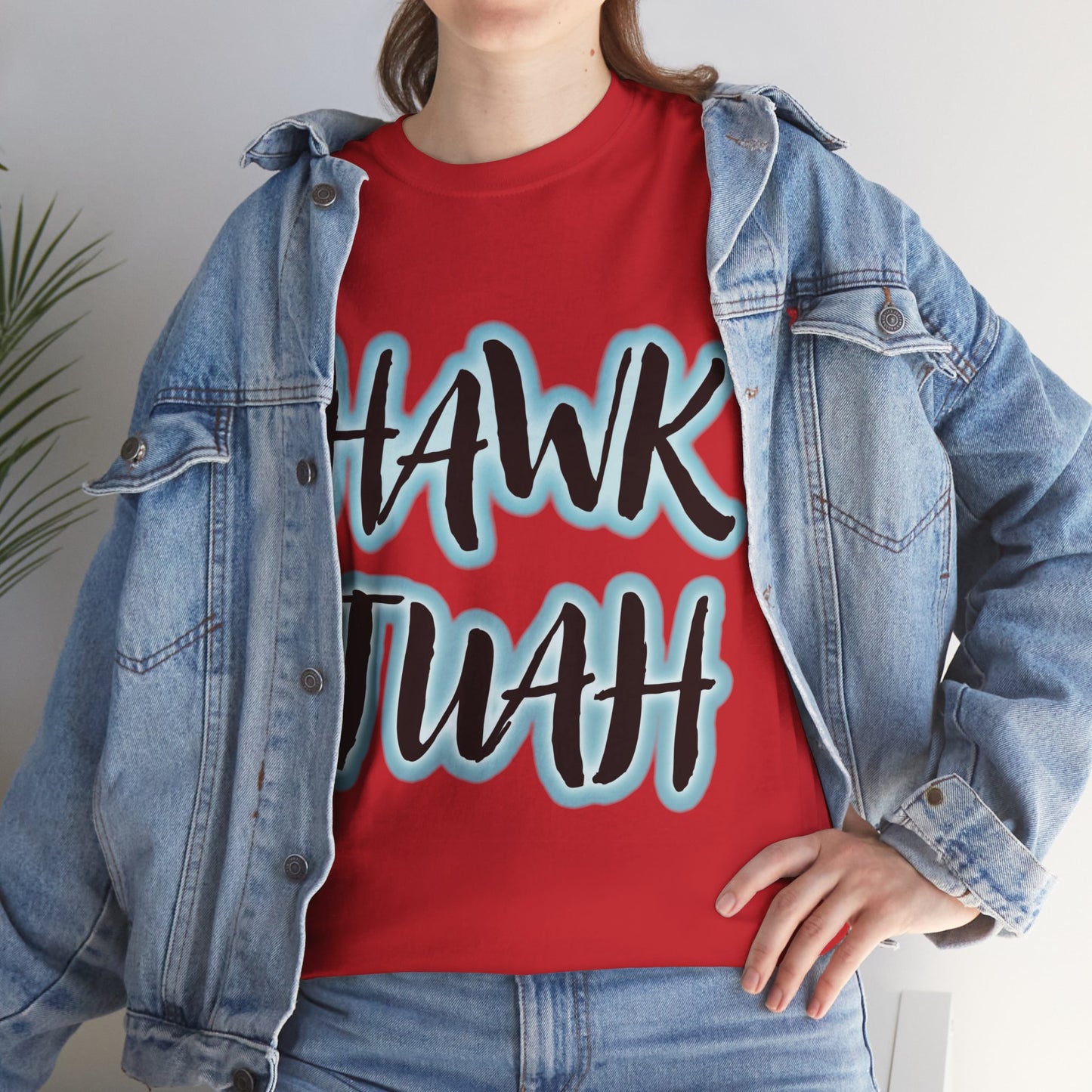 HAWK TUAH Original JAQZ Shack print Tee-Shirt