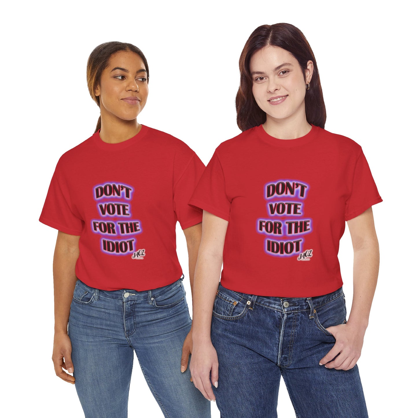 Republican Party "Don't vote for the Idiot" Original JAQZ Shack Unisex Heavy Cotton Tee