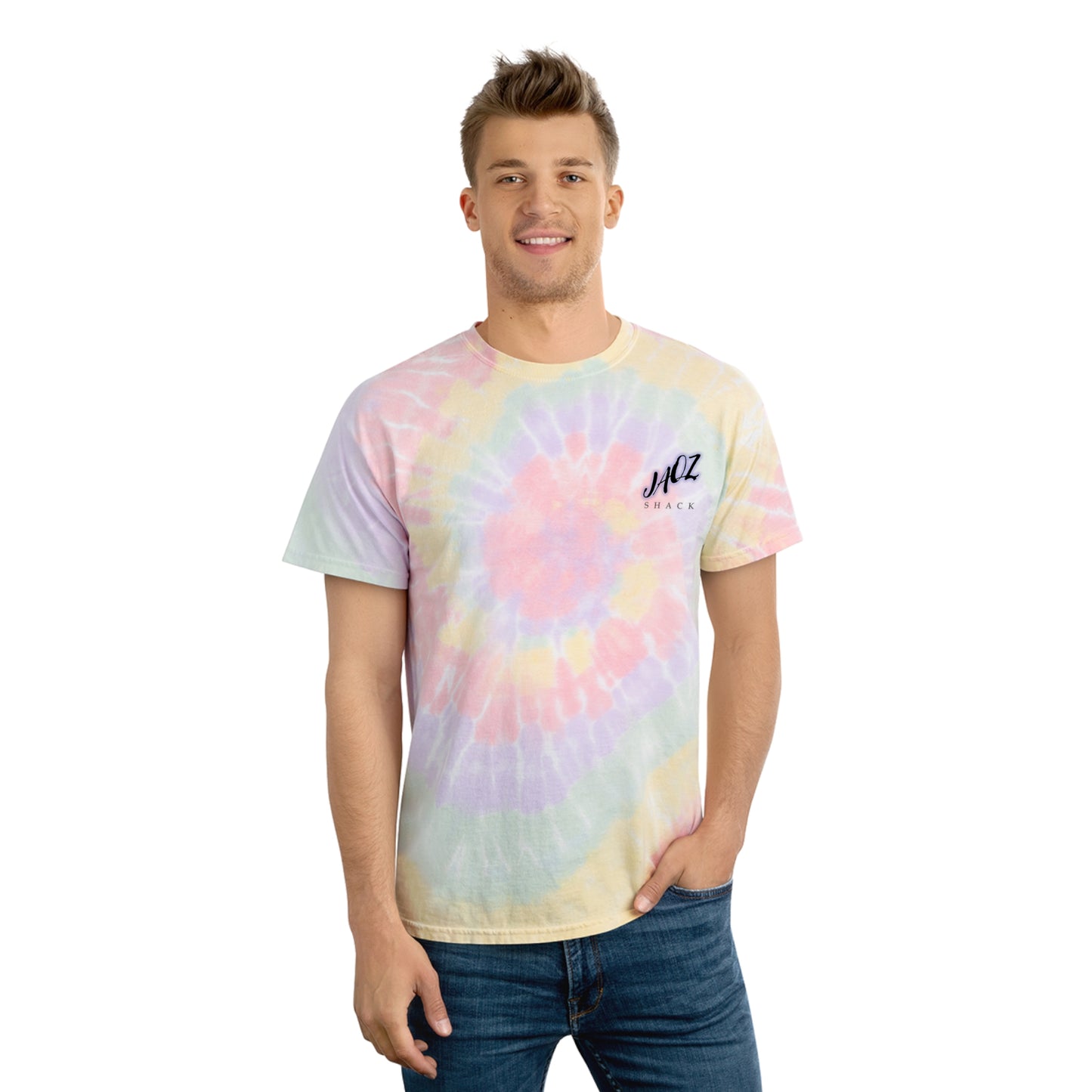 JAQZ Shack Psychedelic Tie-Dye Tee, Spiral