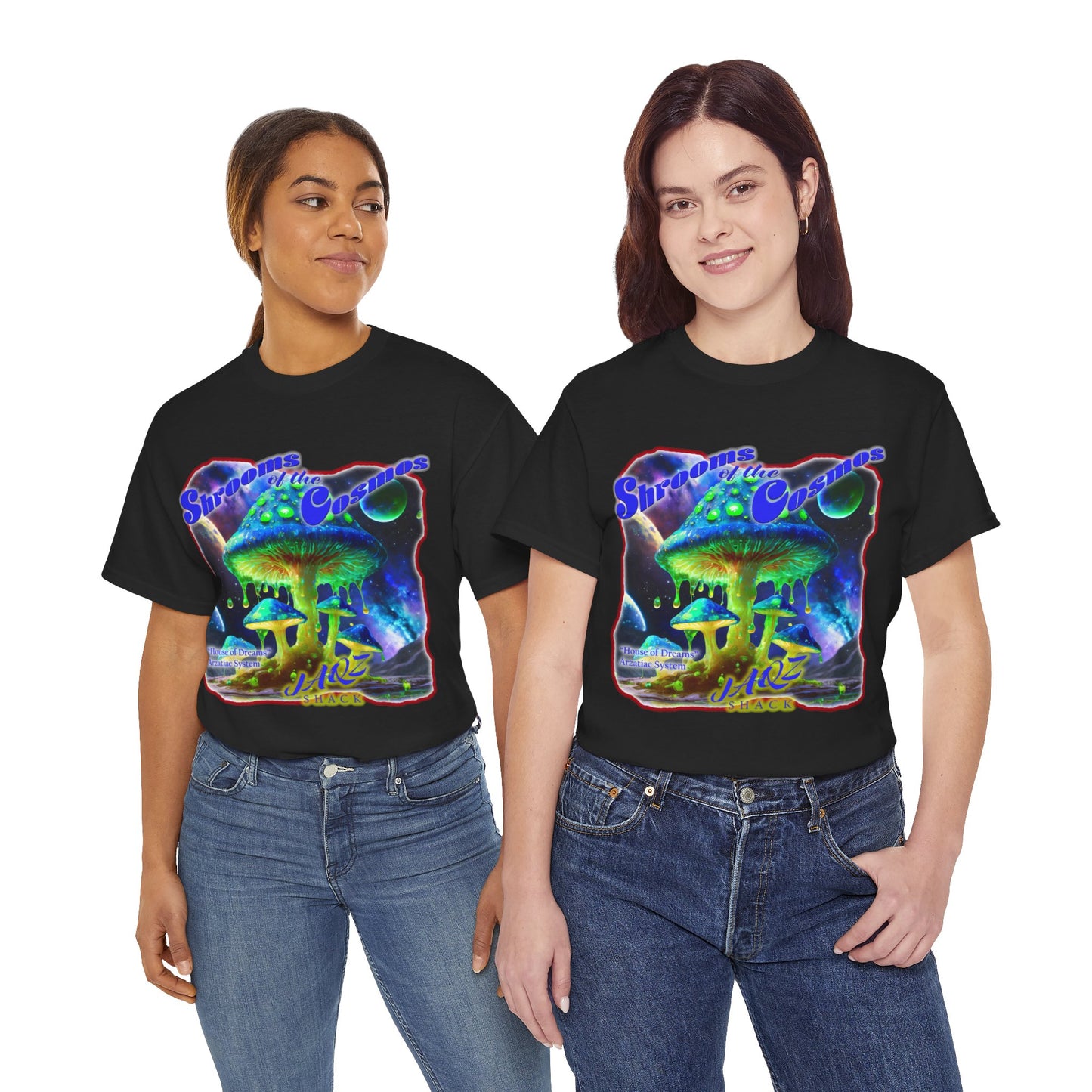 Shrooms of the Cosmos JAQZ Shack Unisex Heavy Cotton Tee