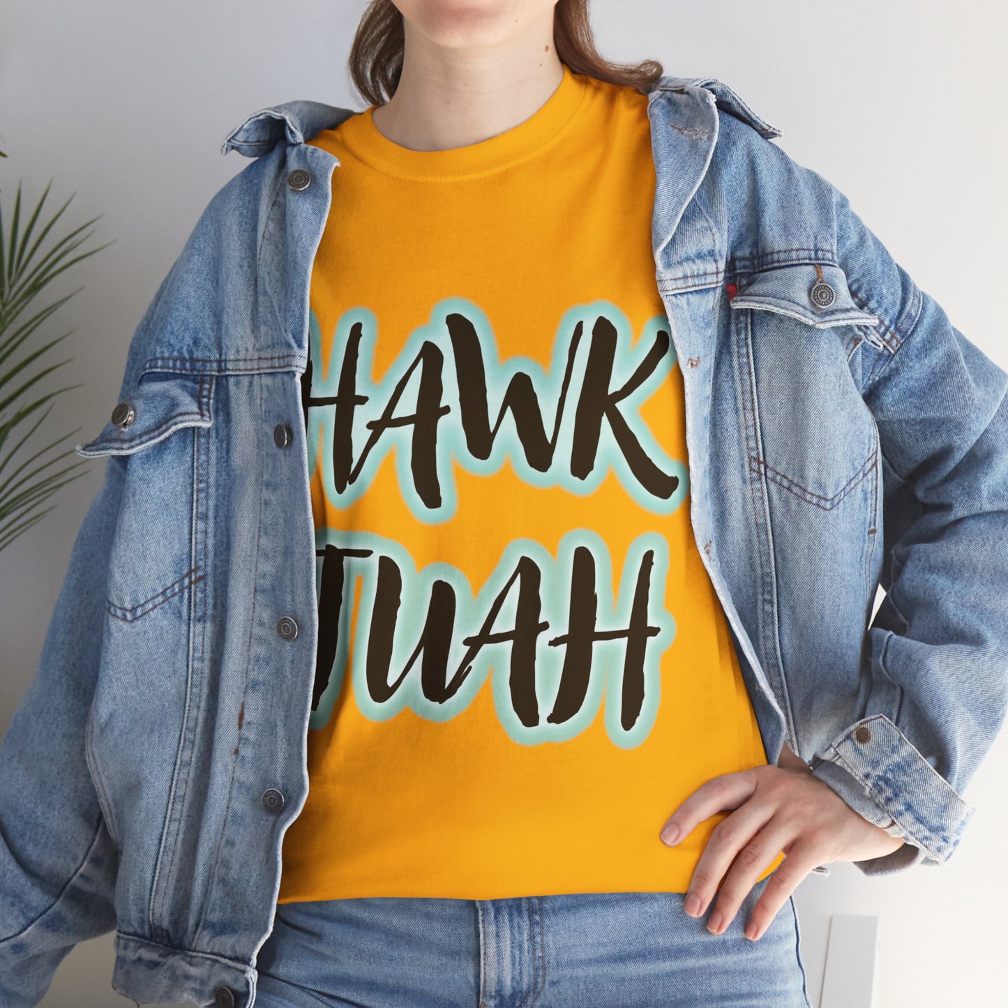 HAWK TUAH Original JAQZ Shack print Tee-Shirt