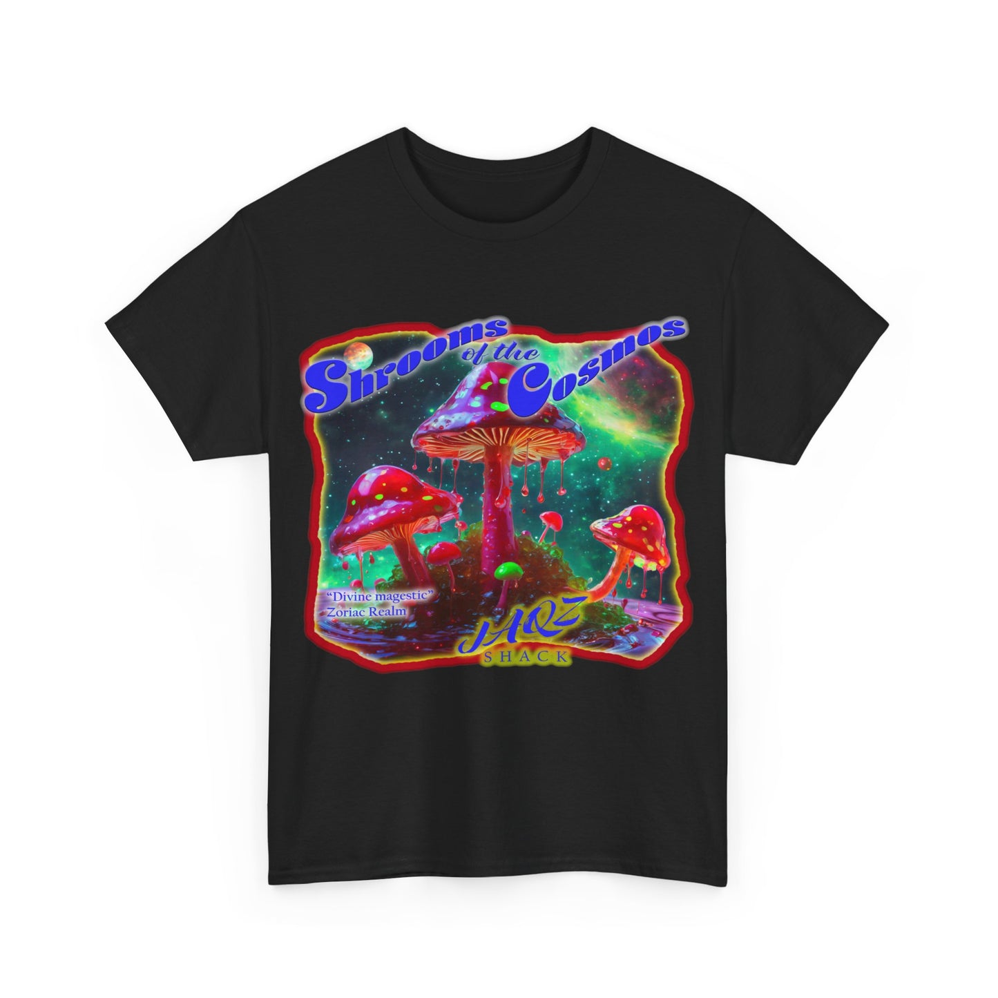 Shrooms of the Cosmos "Divine Majestic" JAQZ Shack Unisex Heavy Cotton Tee