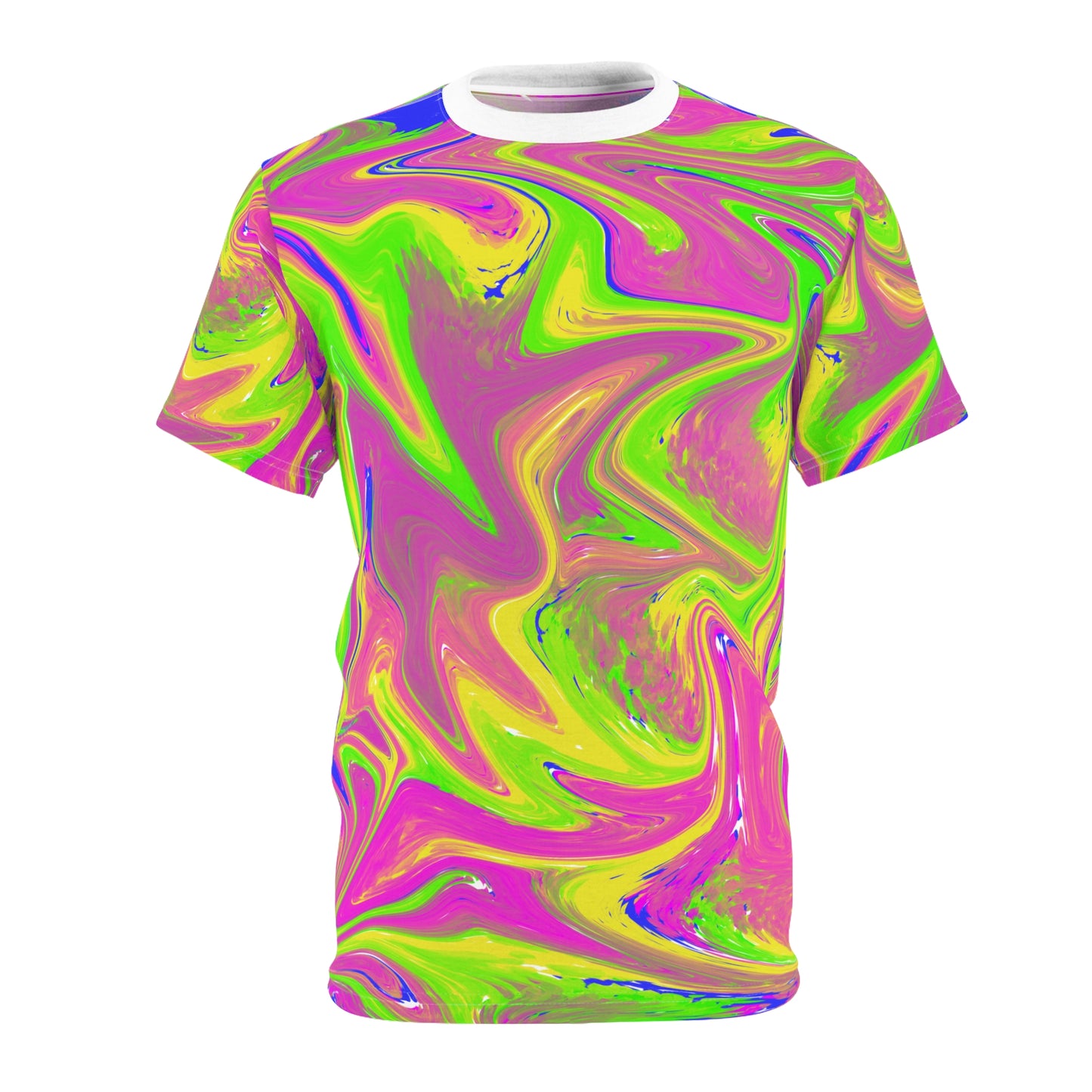 Vibrant Pschedelic Unisex Tee - Bold Colorful Fashion Statement for Everyday Wear