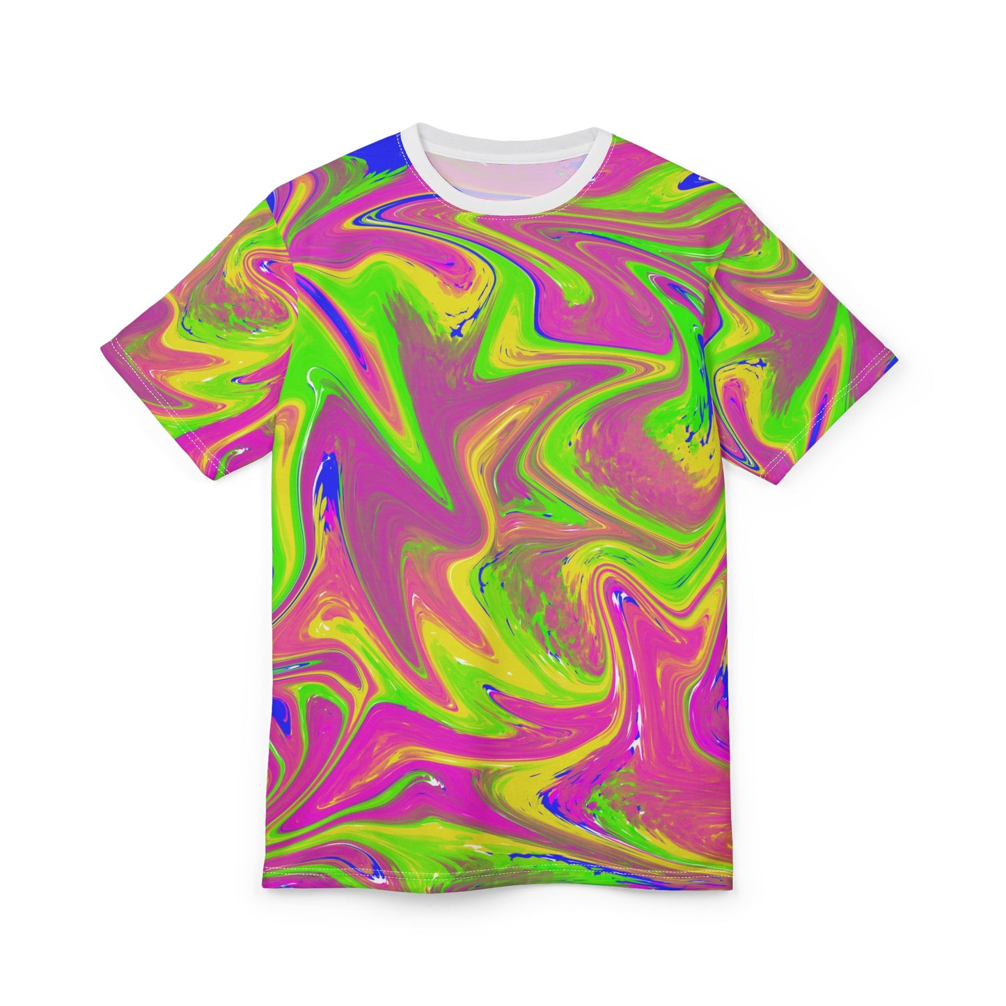 Vibrant Pschedelic Unisex Tee - Bold Colorful Fashion Statement for Everyday Wear