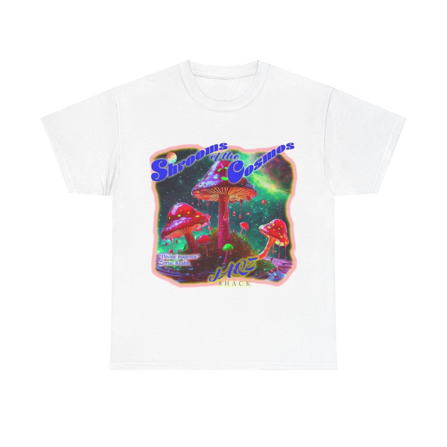 Shrooms of the Cosmos "Divine Majestic" JAQZ Shack Unisex Heavy Cotton Tee