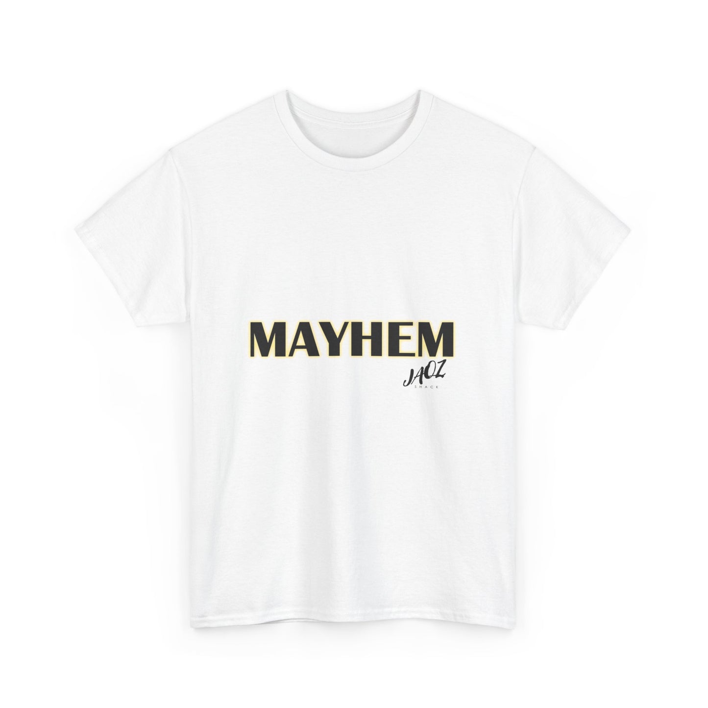 "Mayhem " Original JAQZ Shack Unisex Heavy Cotton Tee