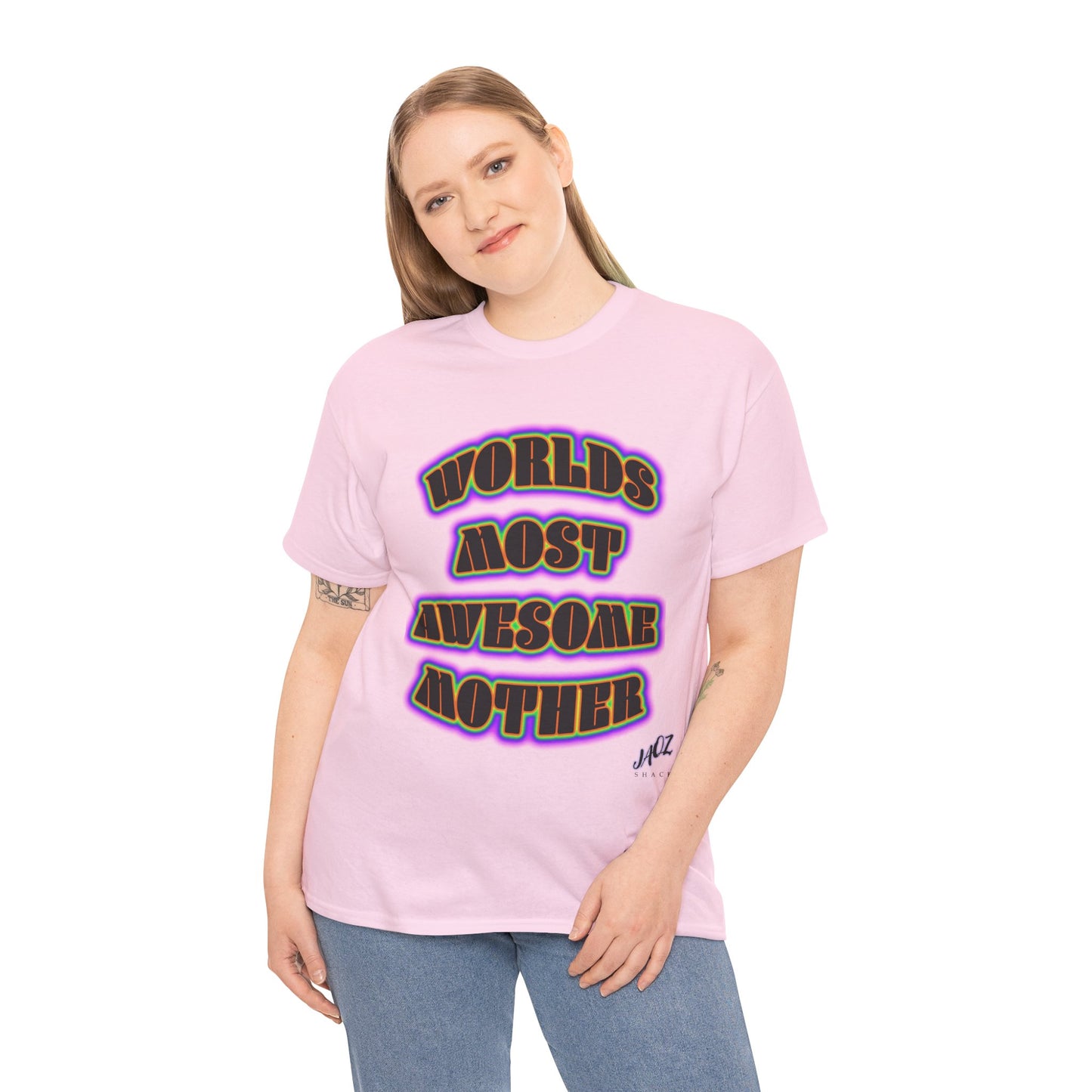 "The Worlds Most Awesome Mother" Original JAQZ Shack print Tee-Shirt