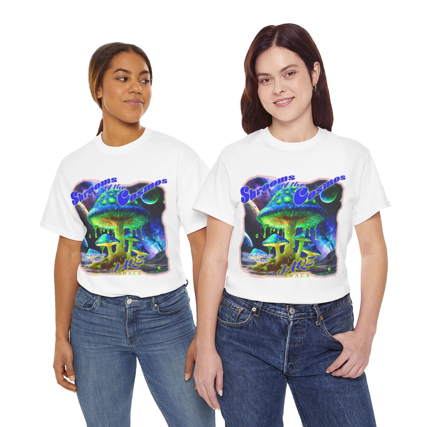 Shrooms of the Cosmos JAQZ Shack Unisex Heavy Cotton Tee