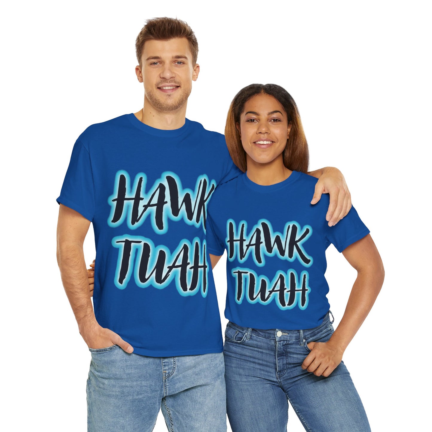 HAWK TUAH Original JAQZ Shack print Tee-Shirt