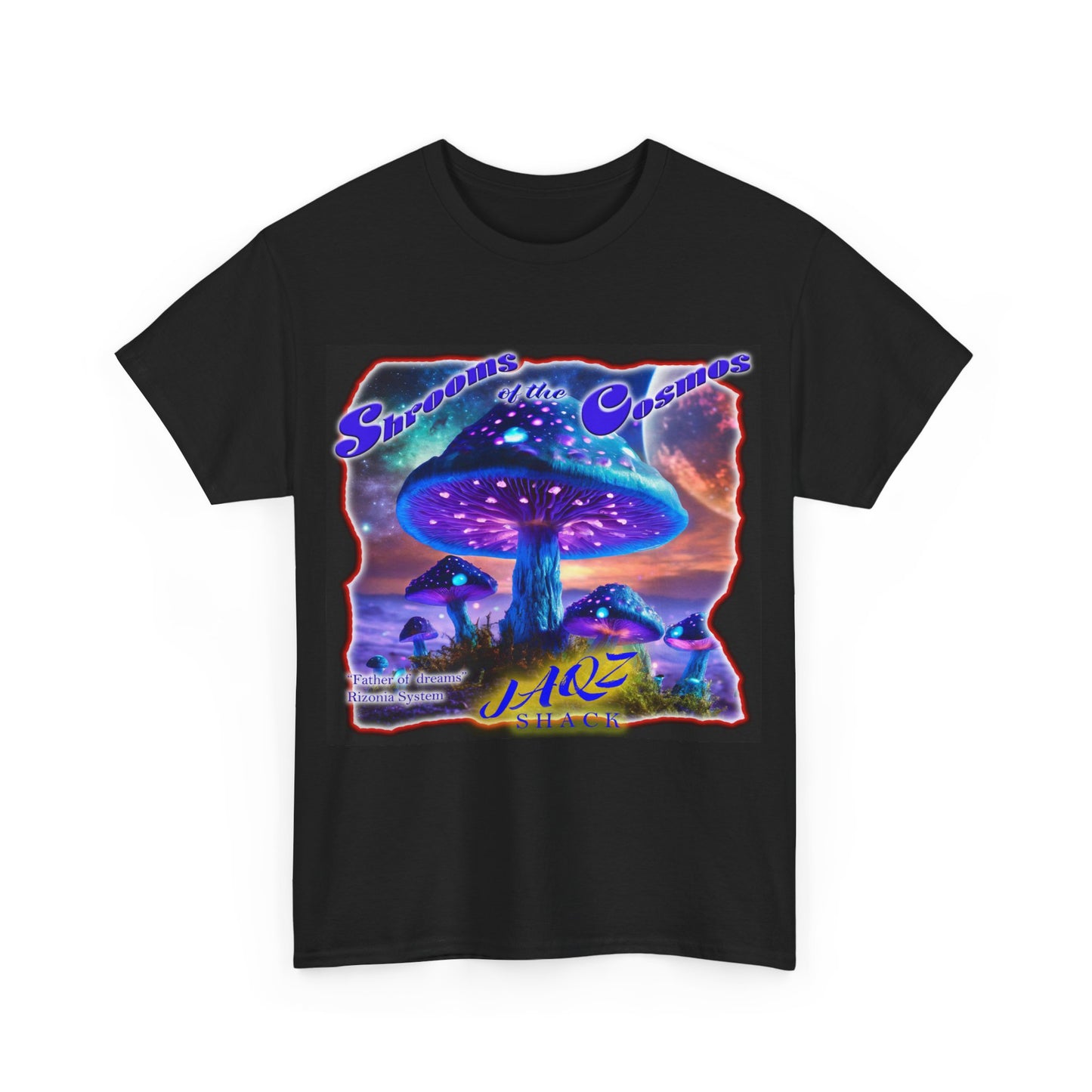 "Father of Dreams" Shrooms of the Cosmos JAQZ Shack Unisex Heavy Cotton Tee