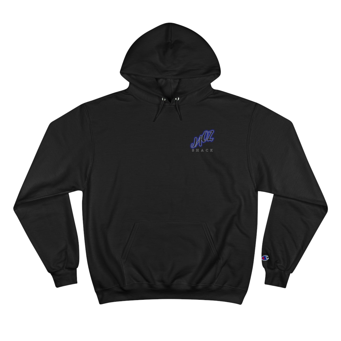 Blue Lotus print JAQZ Shack Champion Hoodie