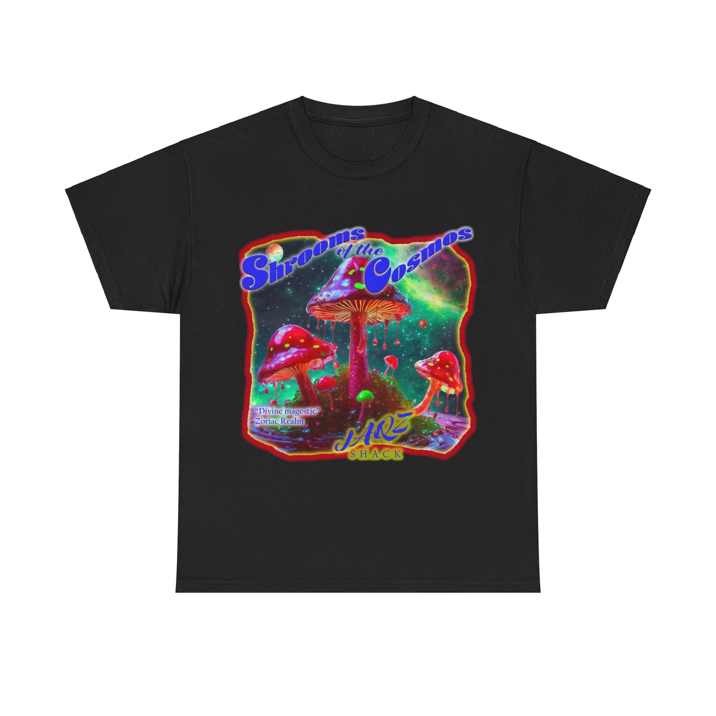 Shrooms of the Cosmos "Divine Majestic" JAQZ Shack Unisex Heavy Cotton Tee