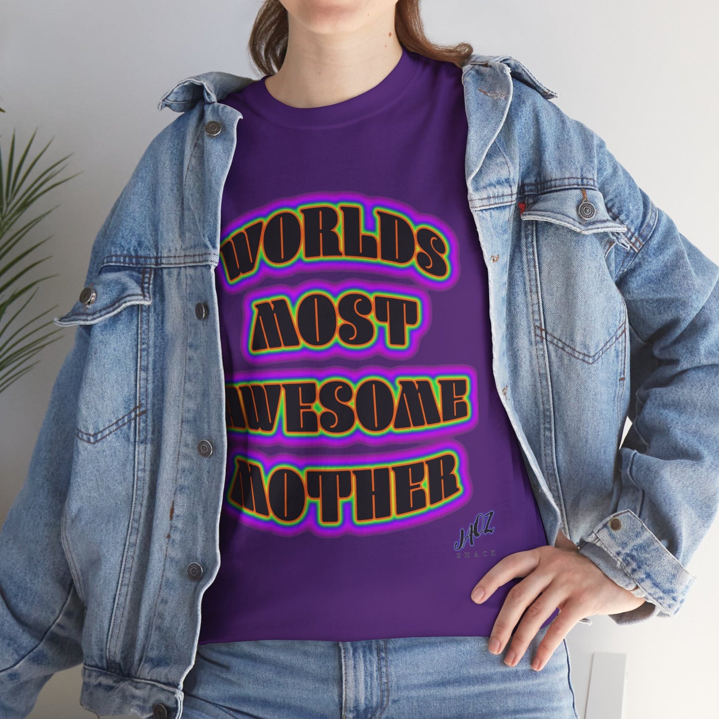 "The Worlds Most Awesome Mother" Original JAQZ Shack print Tee-Shirt