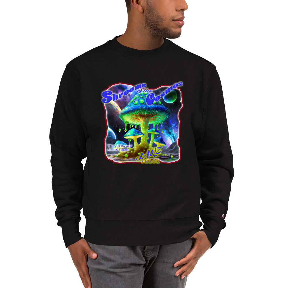 Shrooms of the Cosmos. "House of Dreams" Original JAQZ Shack Champion Sweatshirt