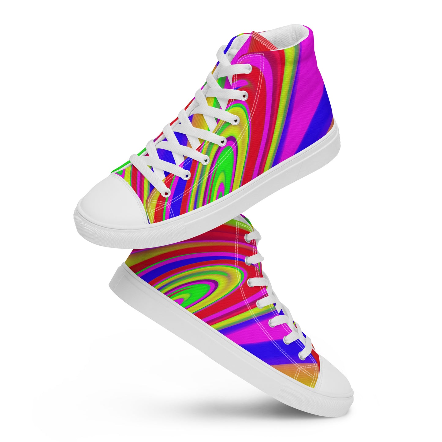 JAQZ Shack Psychedelic Men’s high top canvas shoes