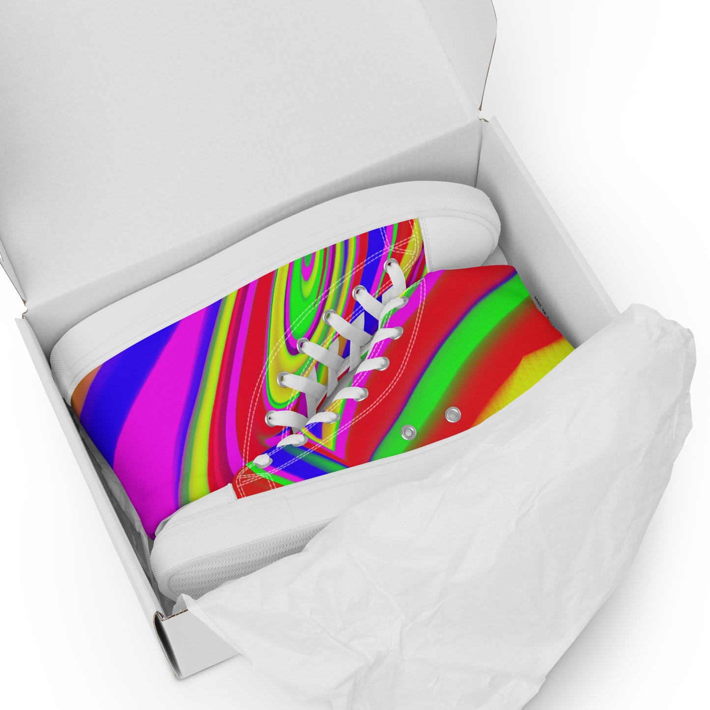 JAQZ Shack Psychedelic Men’s high top canvas shoes