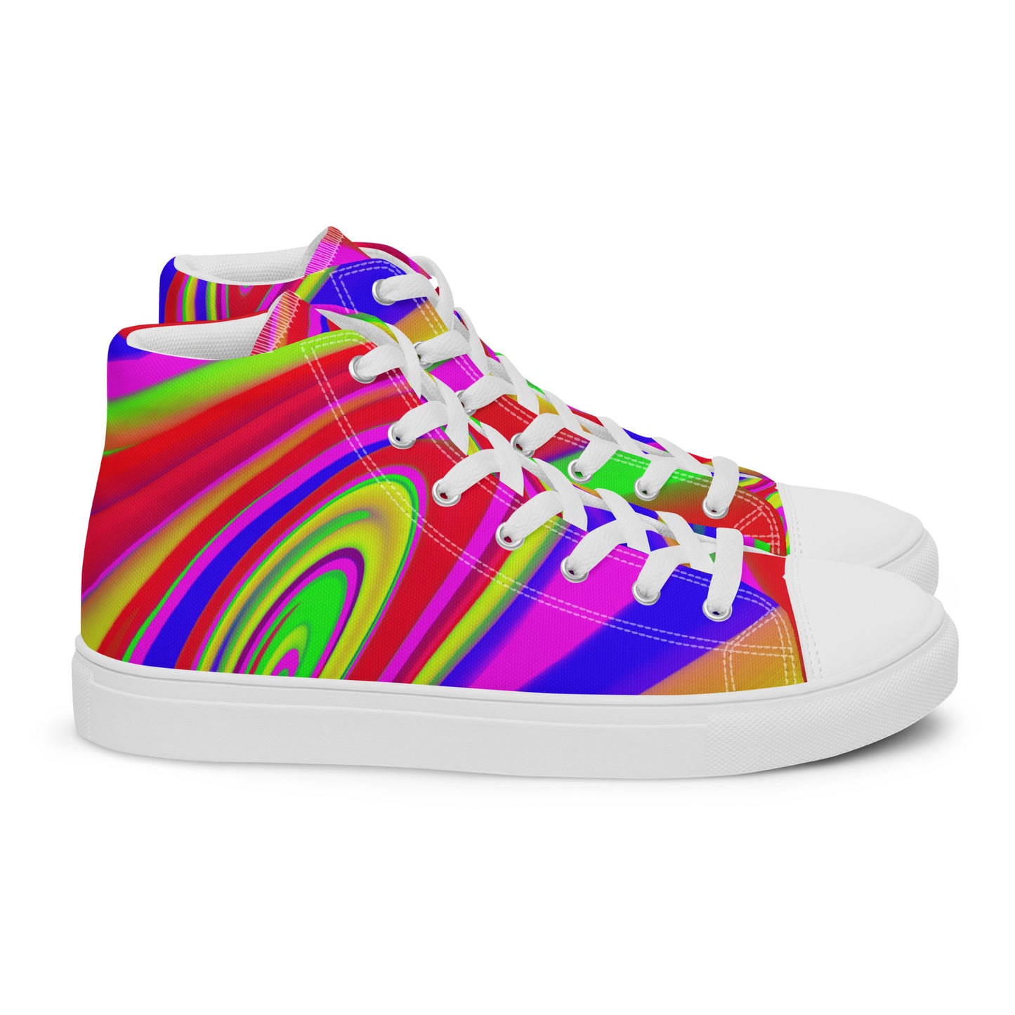 JAQZ Shack Psychedelic Men’s high top canvas shoes