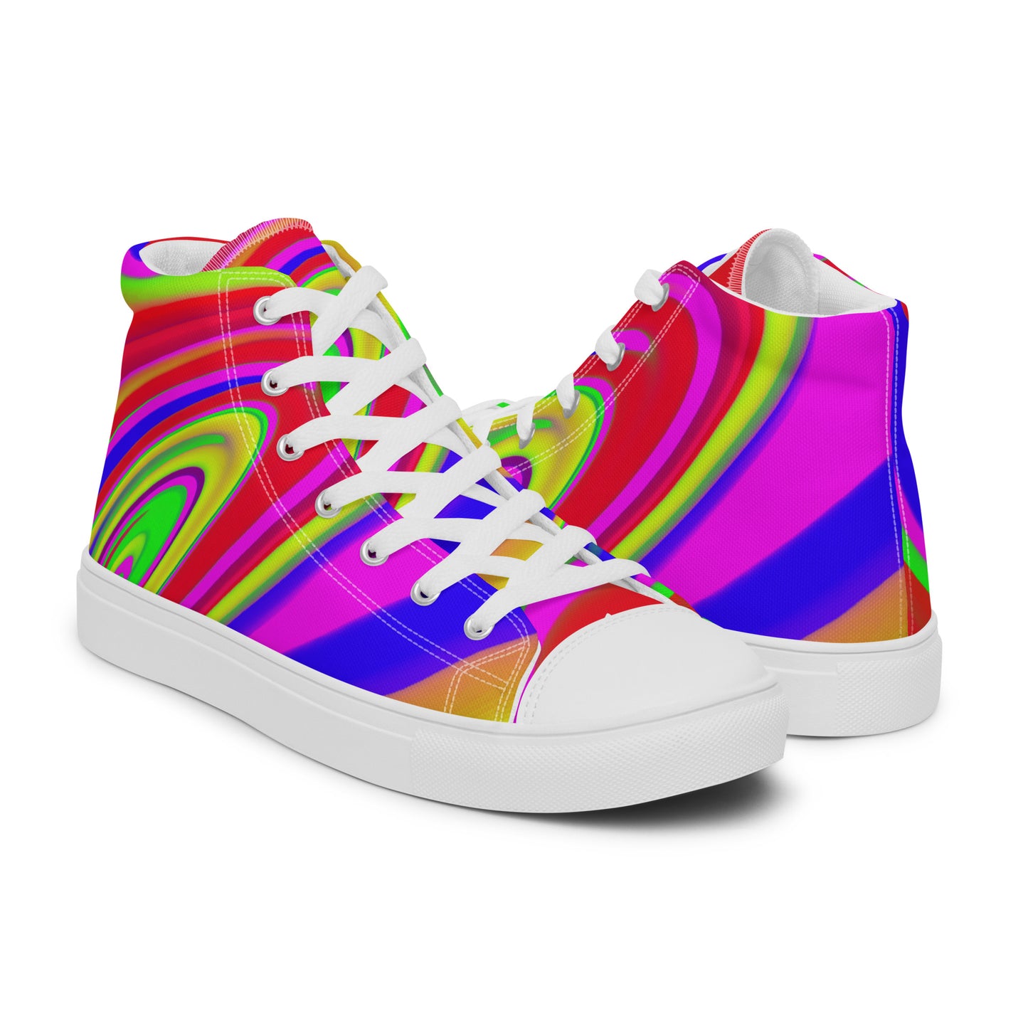 JAQZ Shack Psychedelic Men’s high top canvas shoes