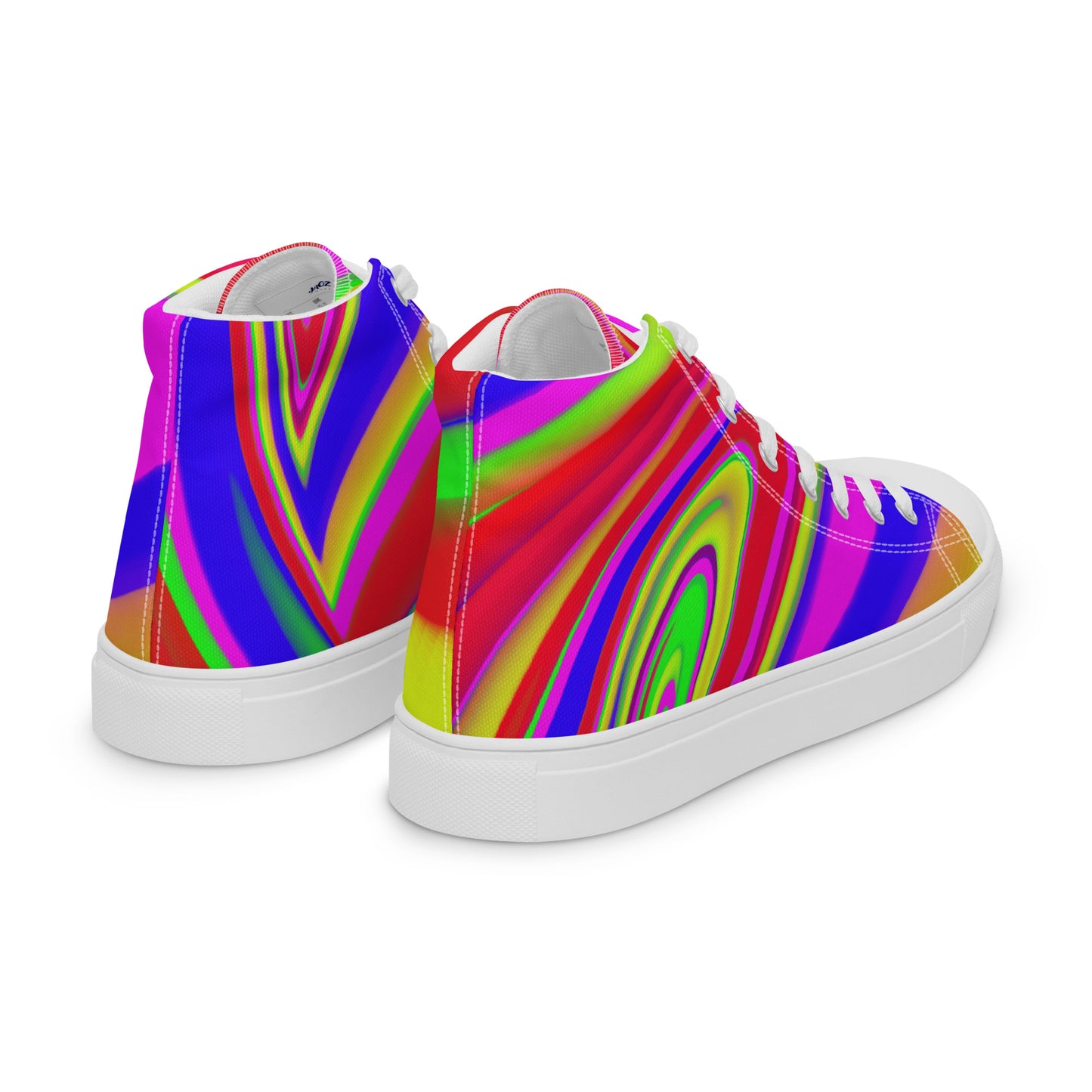 JAQZ Shack Psychedelic Men’s high top canvas shoes