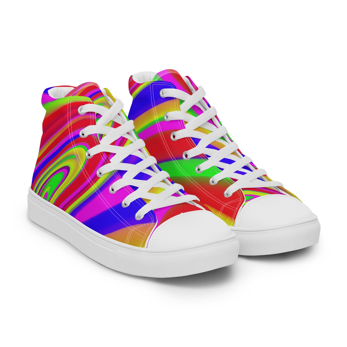 JAQZ Shack Psychedelic Men’s high top canvas shoes