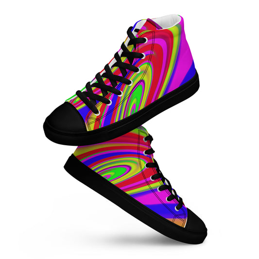 JAQZ Shack Psychedelic Women’s high top canvas shoes